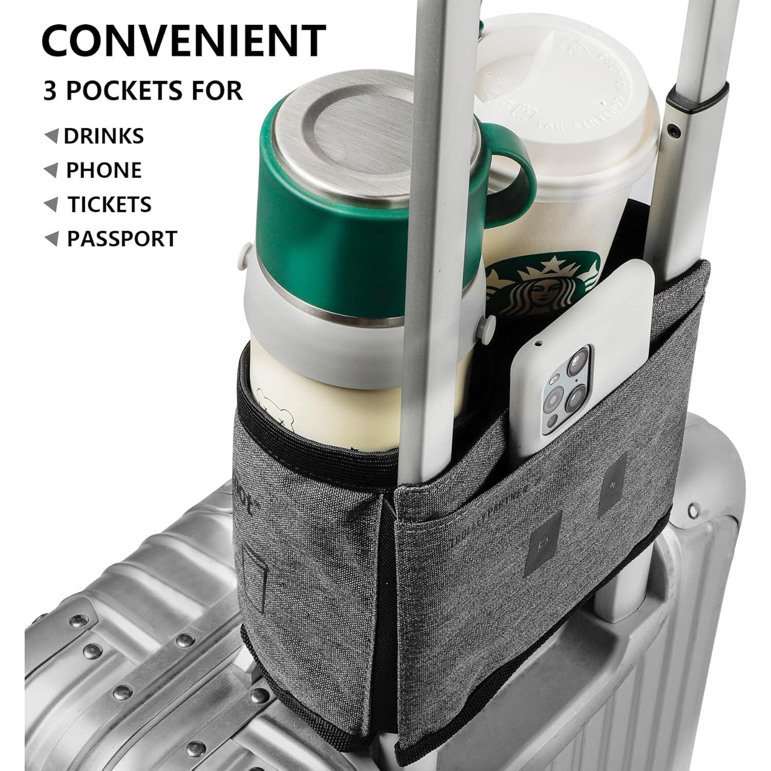 Soporte para Taza de Viaje Riemot - Porta 2 Bebidas - Gris