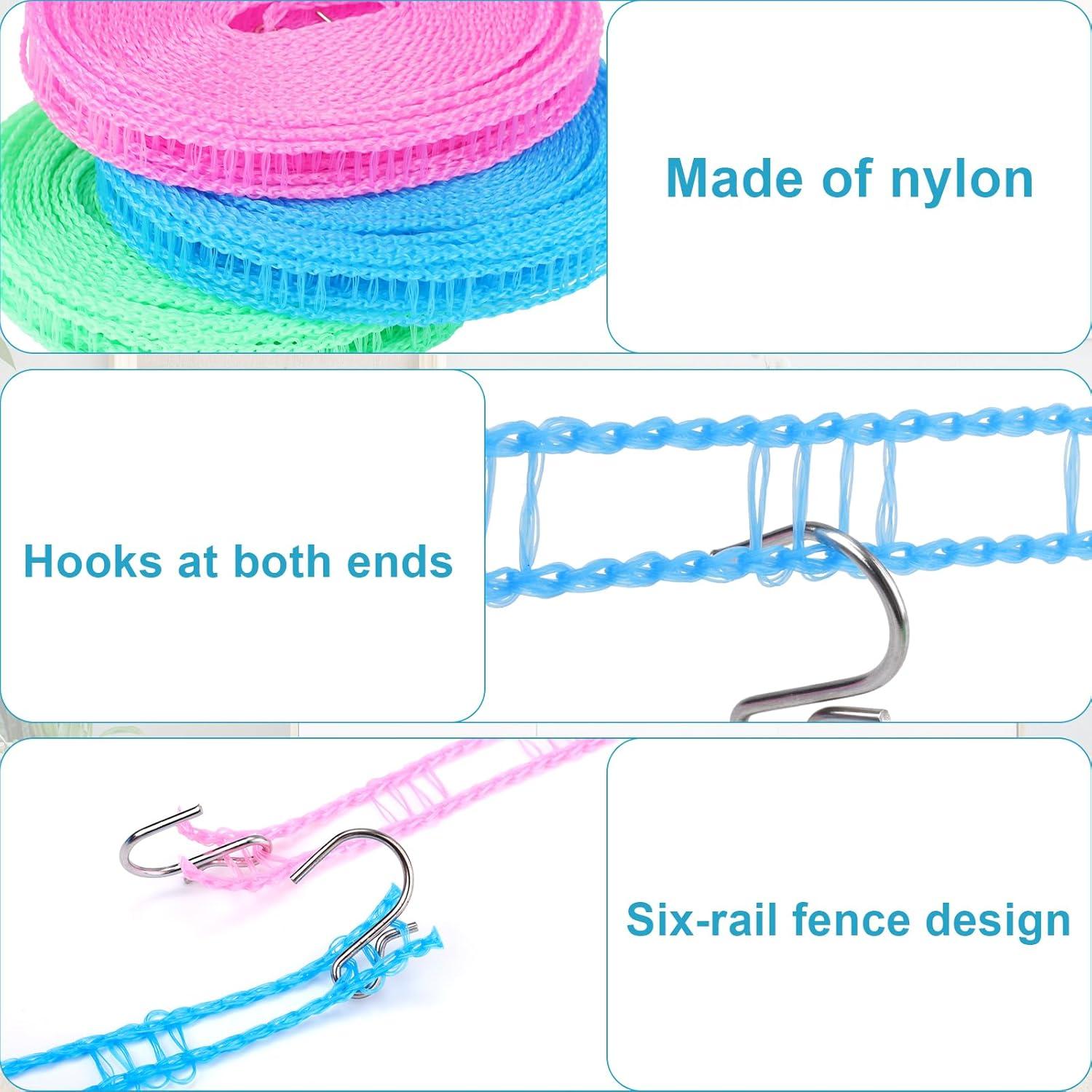 Cuerda de Nylon para Colgar Ropa Gosknor 5m Resistente al Viento