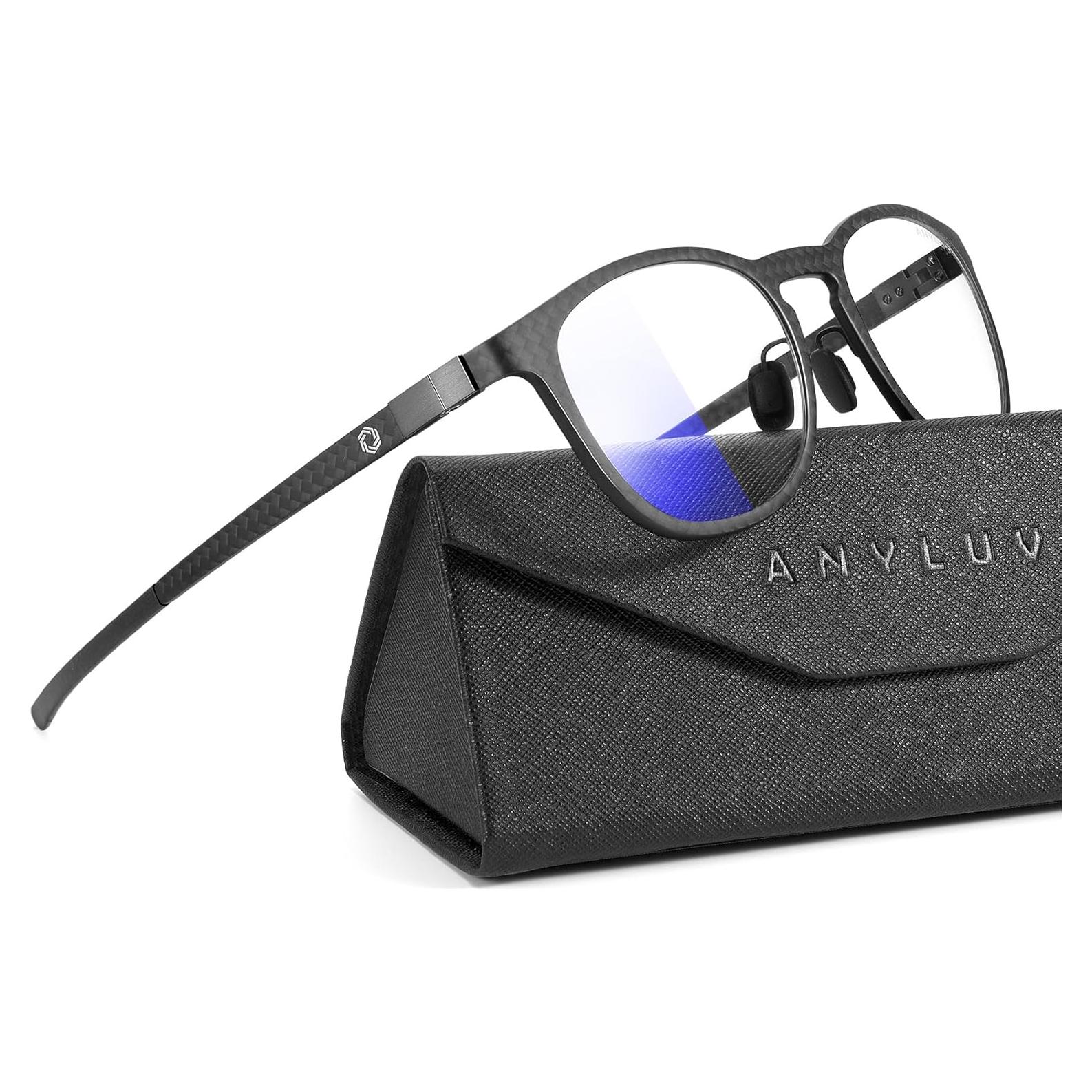 Gafas bloqueadoras de luz azul ANYLUV AN4559-A negras mate