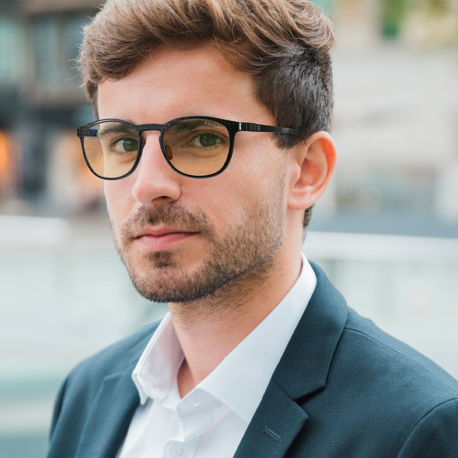 Gafas bloqueadoras de luz azul ANYLUV AN4559-A negras mate