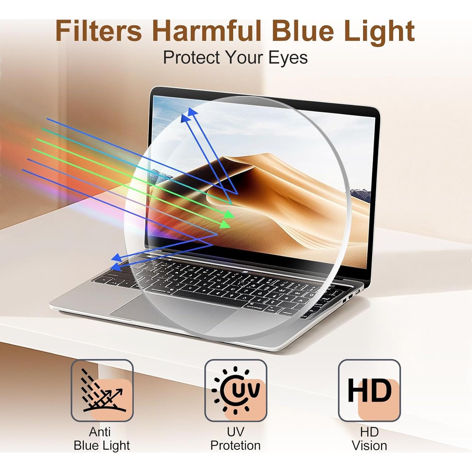 Gafas de lectura Firstsense +1.5 con bloqueo luz azul negras