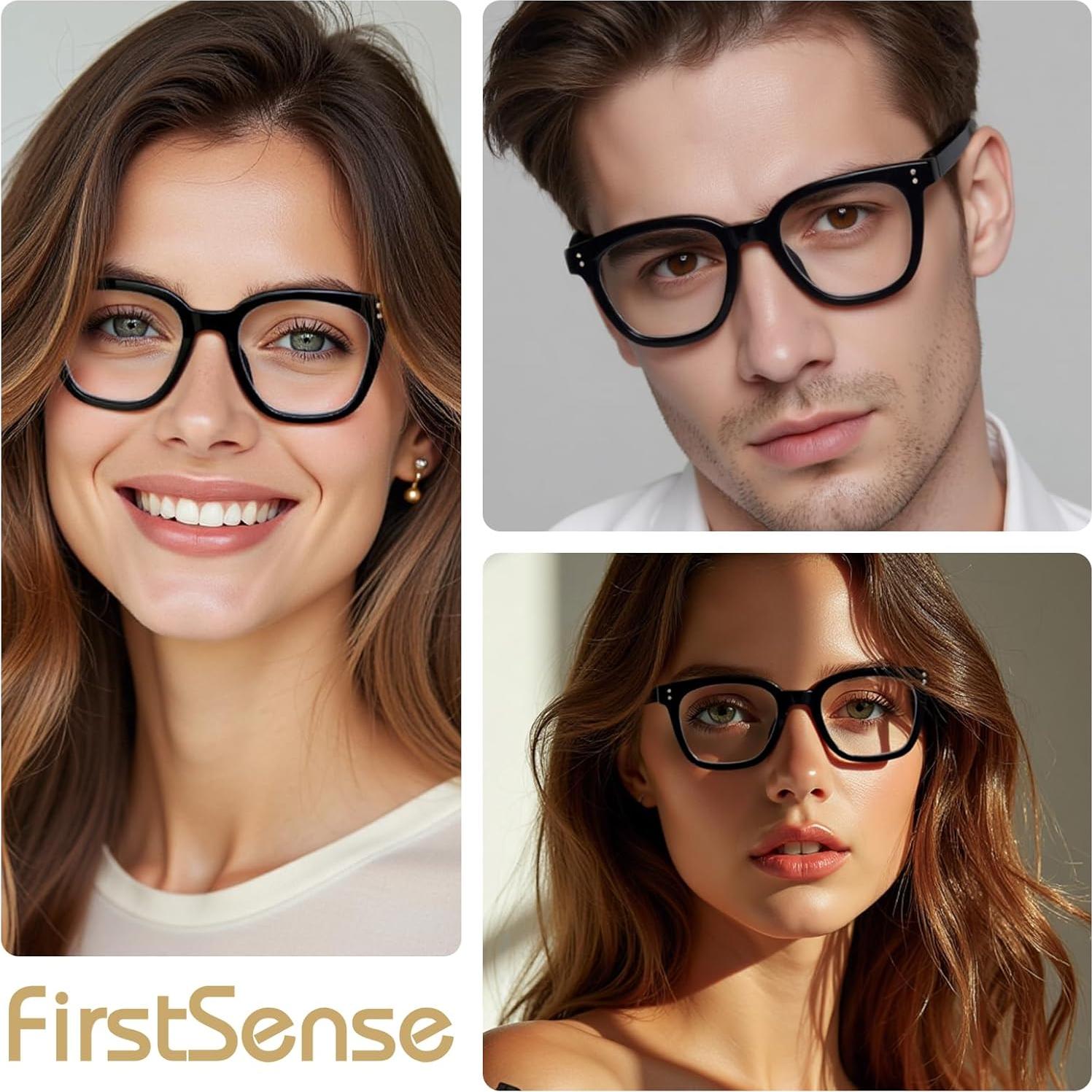 Gafas de lectura Firstsense +1.5 con bloqueo luz azul negras