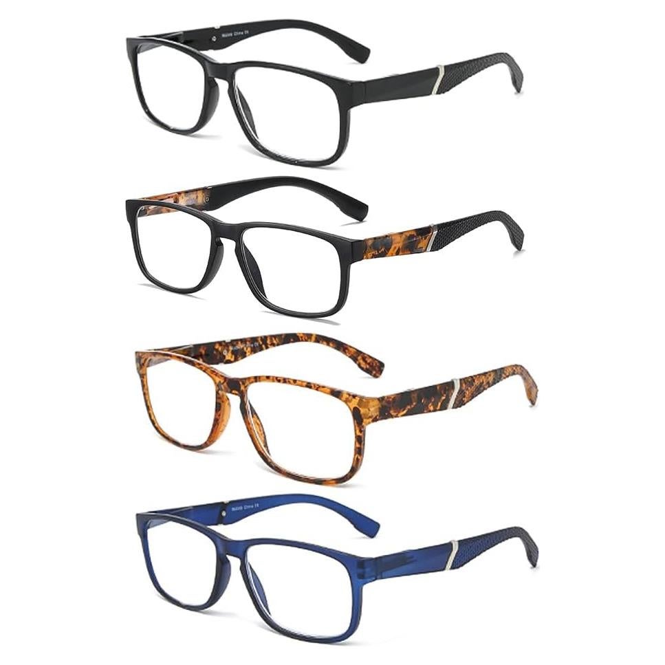 Gafas de Lectura 100 CLÁSICO Antiluz Azul Paquete de 4 Unidades