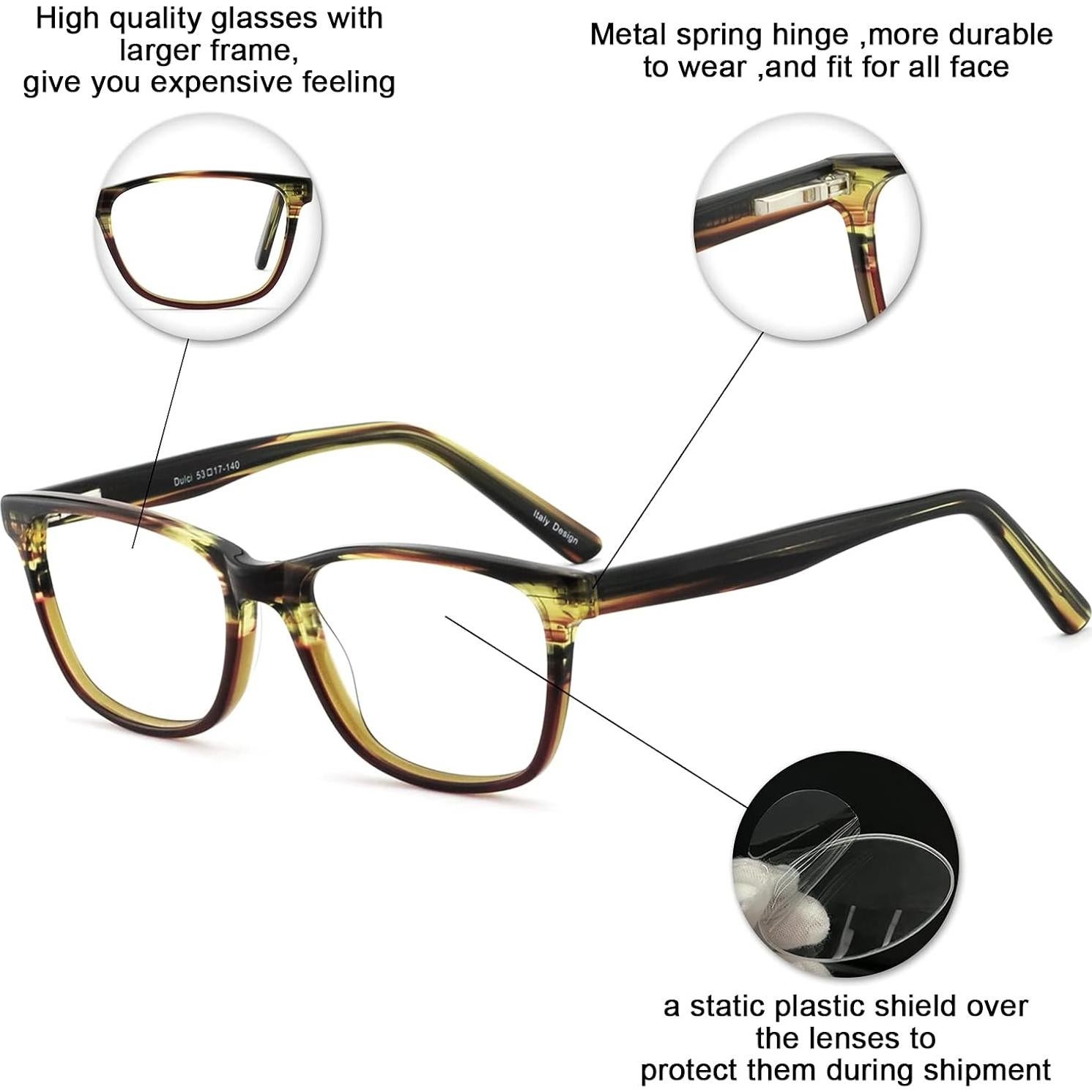 Gafas de Lectura Anti Luz Azul OCCI CHIARI 1.75x para Mujeres