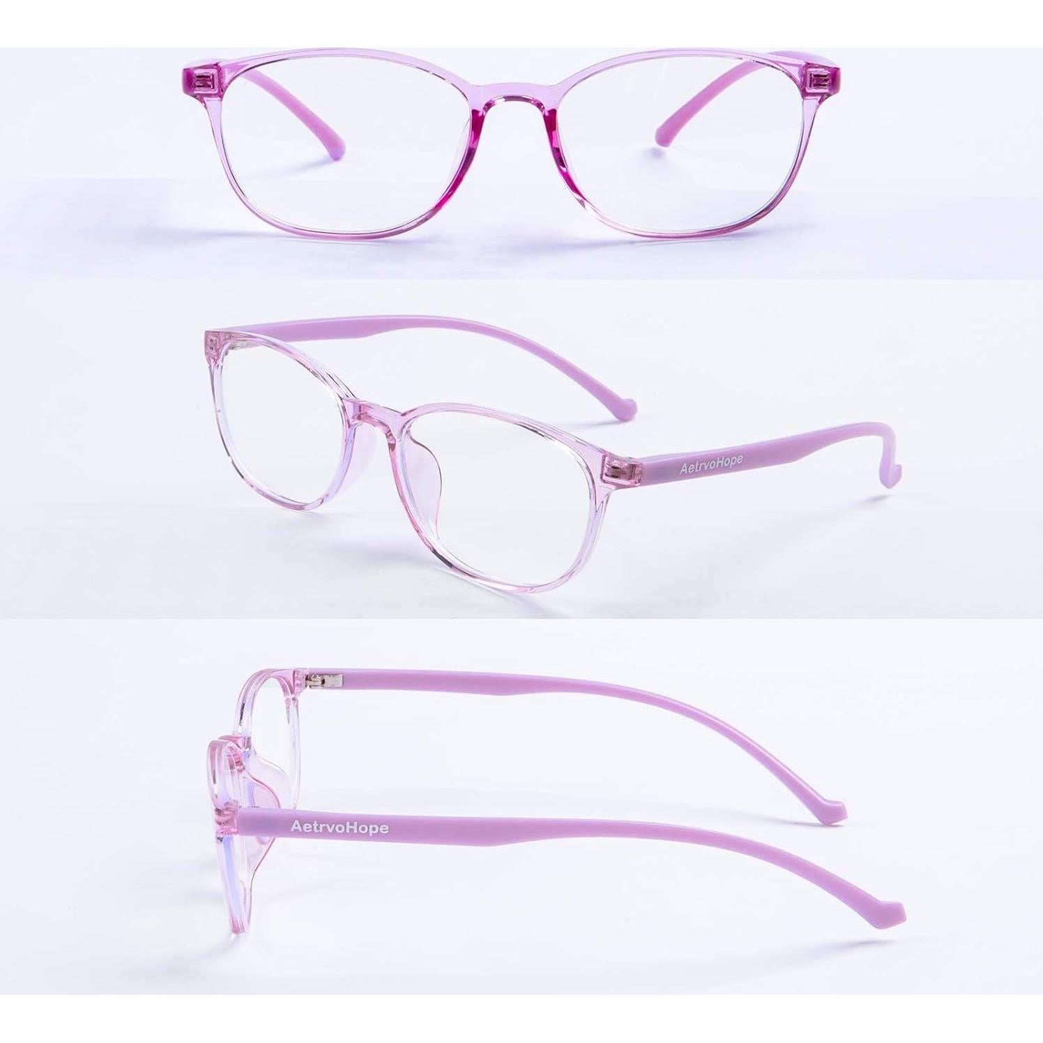 Gafas de luz azul para niños y adolescentes Morado Claro UV400