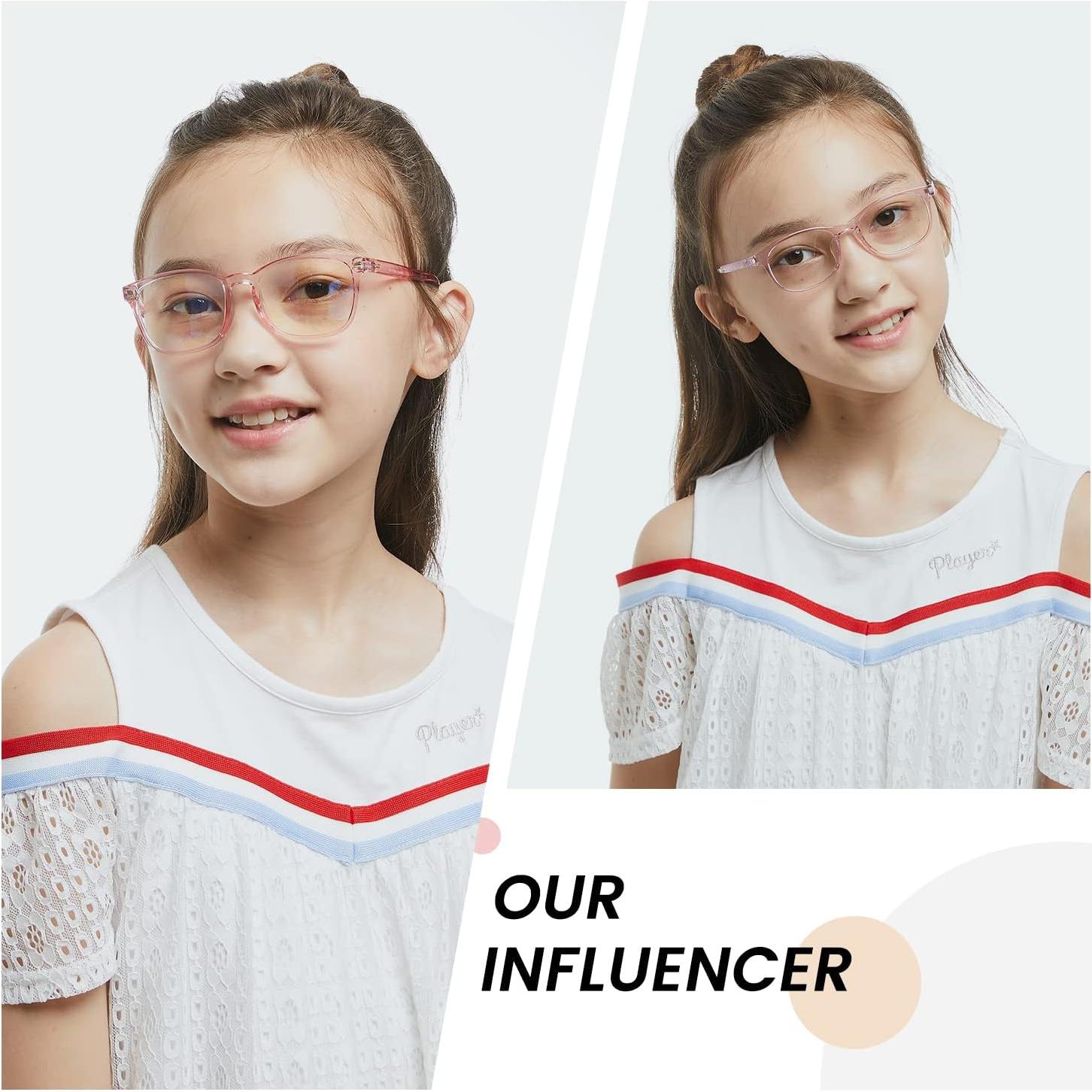 Gafas Anti Luz Azul para Niños DUCO K023 Rosa - Protección Ocular