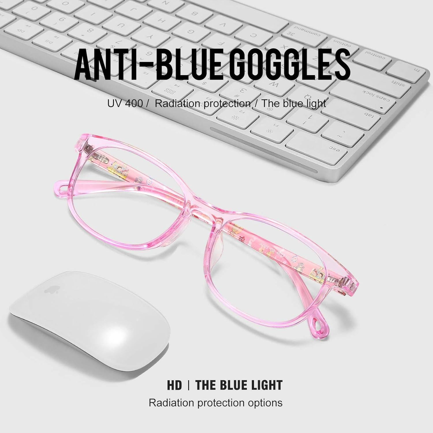 Gafas Anti Luz Azul para Niños DUCO K023 Rosa - Protección Ocular