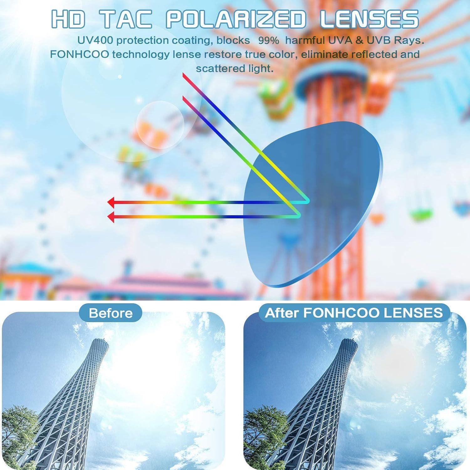 Gafas de sol polarizadas FONHCOO para niños 5-12 años UV400