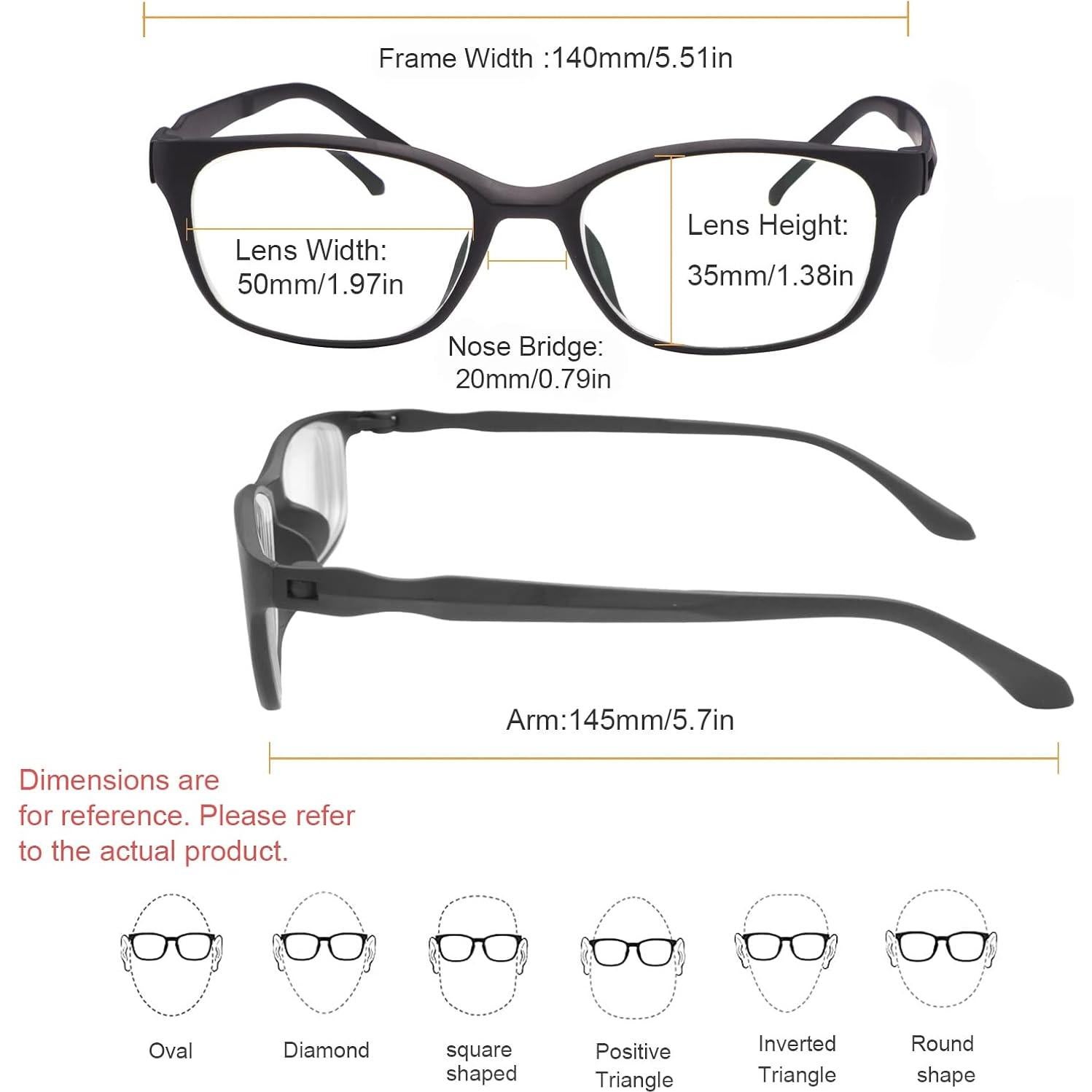 Gafas de Distancia Miopía Unisex MIRYEA - Lentes UV400