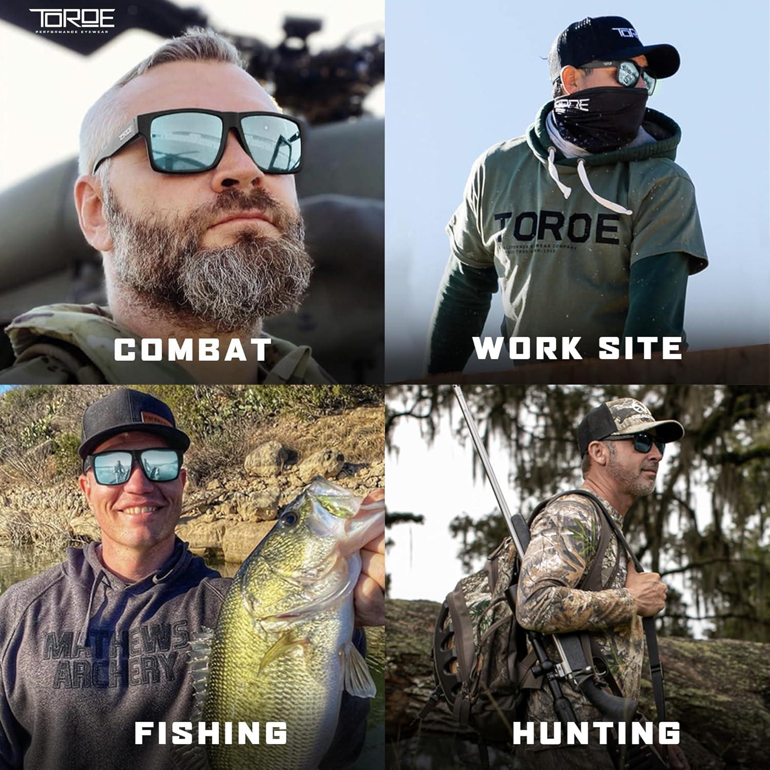 Gafas de sol TOROE unisex polarizadas TR90 gris escarchado