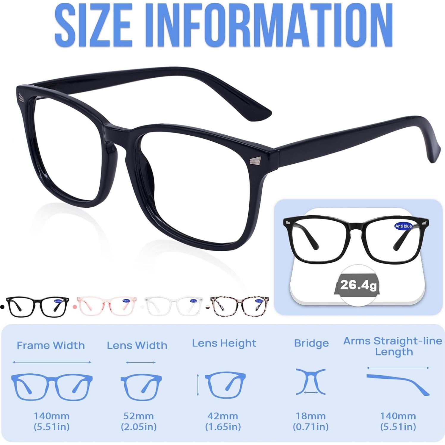 4 Gafas de Lectura con Filtro Luz Azul Mujeres 2.0