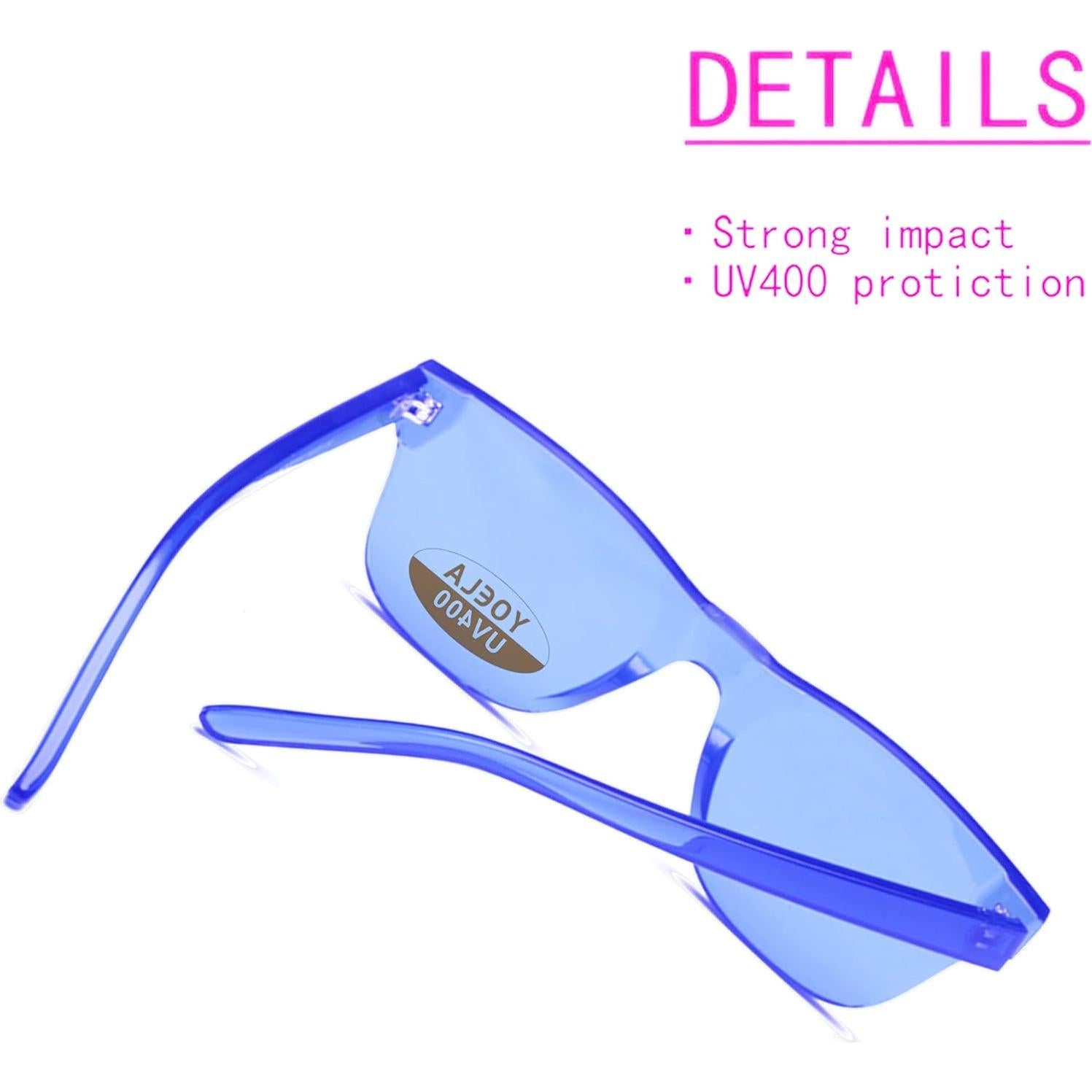 Gafas de sol grandes sin montura OLINOWL unisex UV400