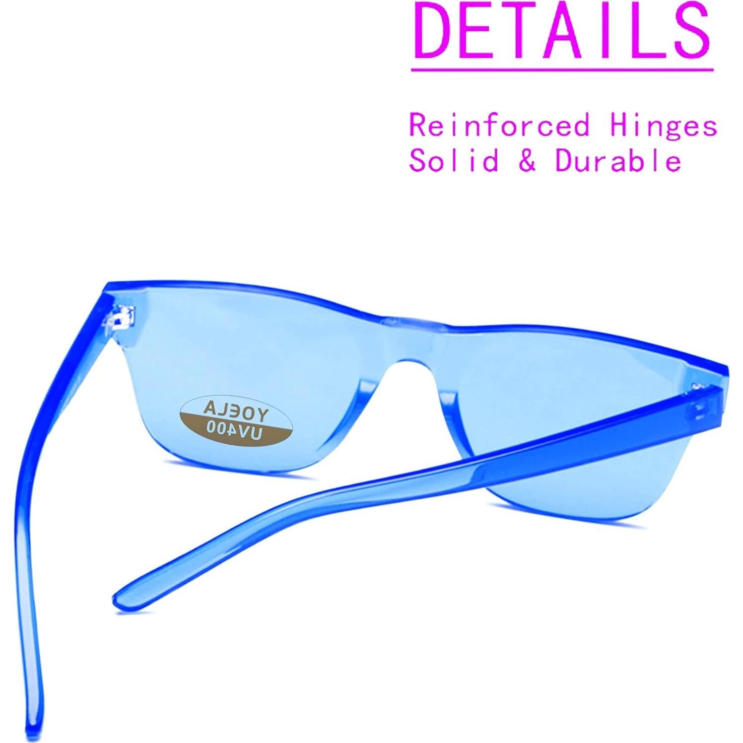 Gafas de sol grandes sin montura OLINOWL unisex UV400