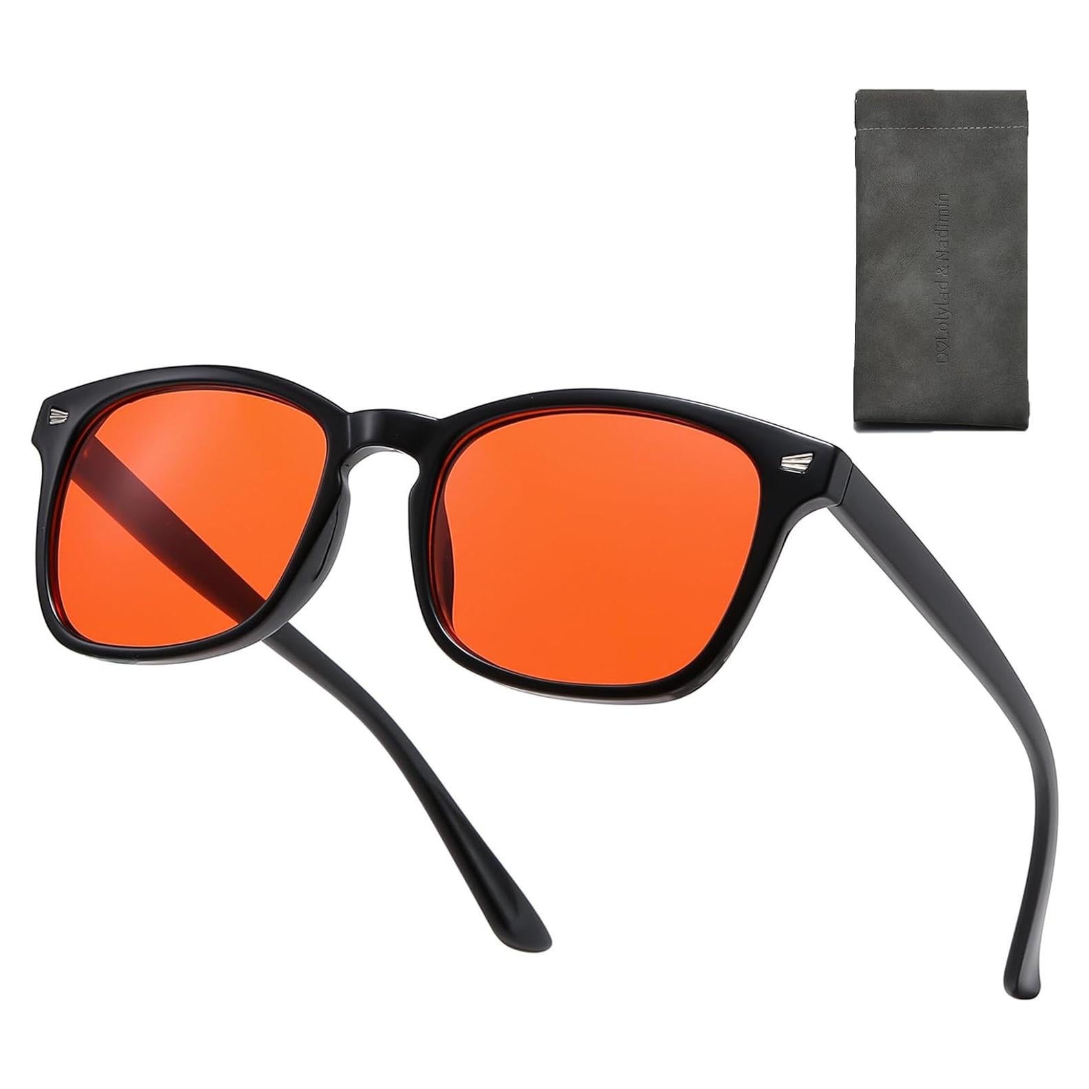 Gafas Anti-Luz Azul Naranjas para Juego y Computadora