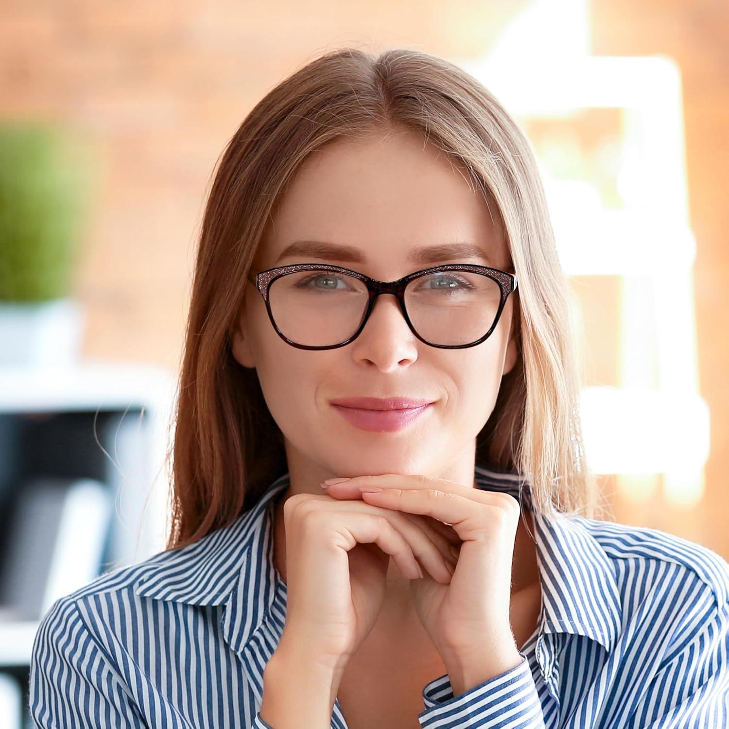 Gafas de Lectura Ojo de Gato FEISEDY 2.0x Luz Azul Vintage