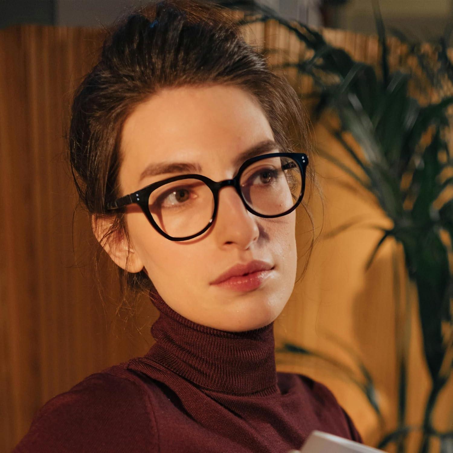 Gafas de lectura bifocales para mujeres 2.0x con filtro azul