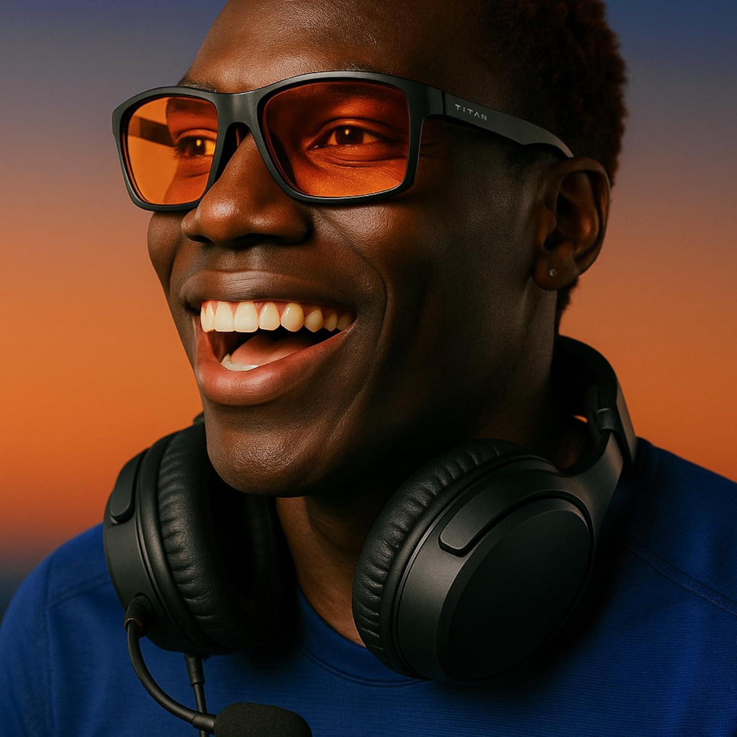 Gafas Gaming Titan Anti Luz Azul UV400 para Hombres