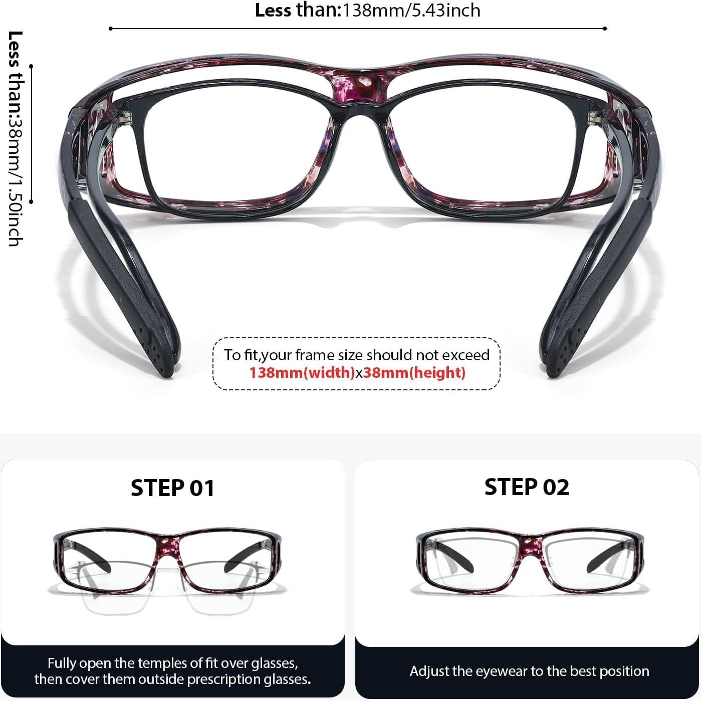 Gafas VIEWBETTER Fit Over Anti Luz Azul para Alivio Ocular