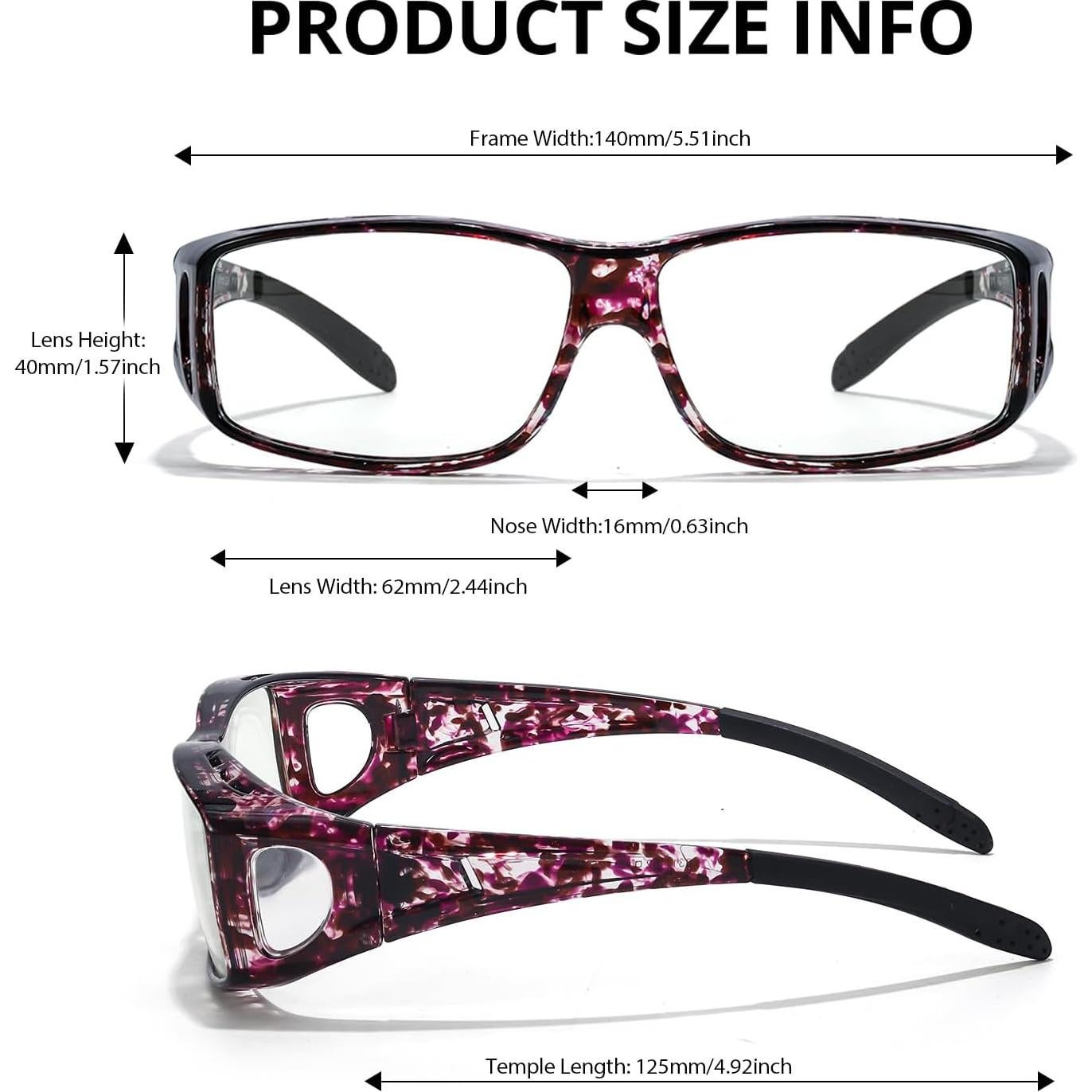 Gafas VIEWBETTER Fit Over Anti Luz Azul para Alivio Ocular