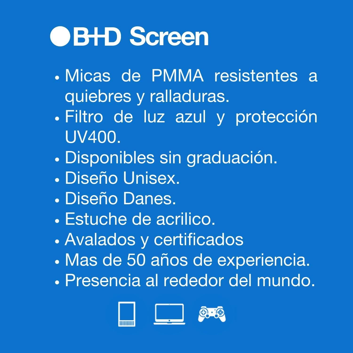 Gafas de lectura B+D con filtro luz azul UV400 Unisex