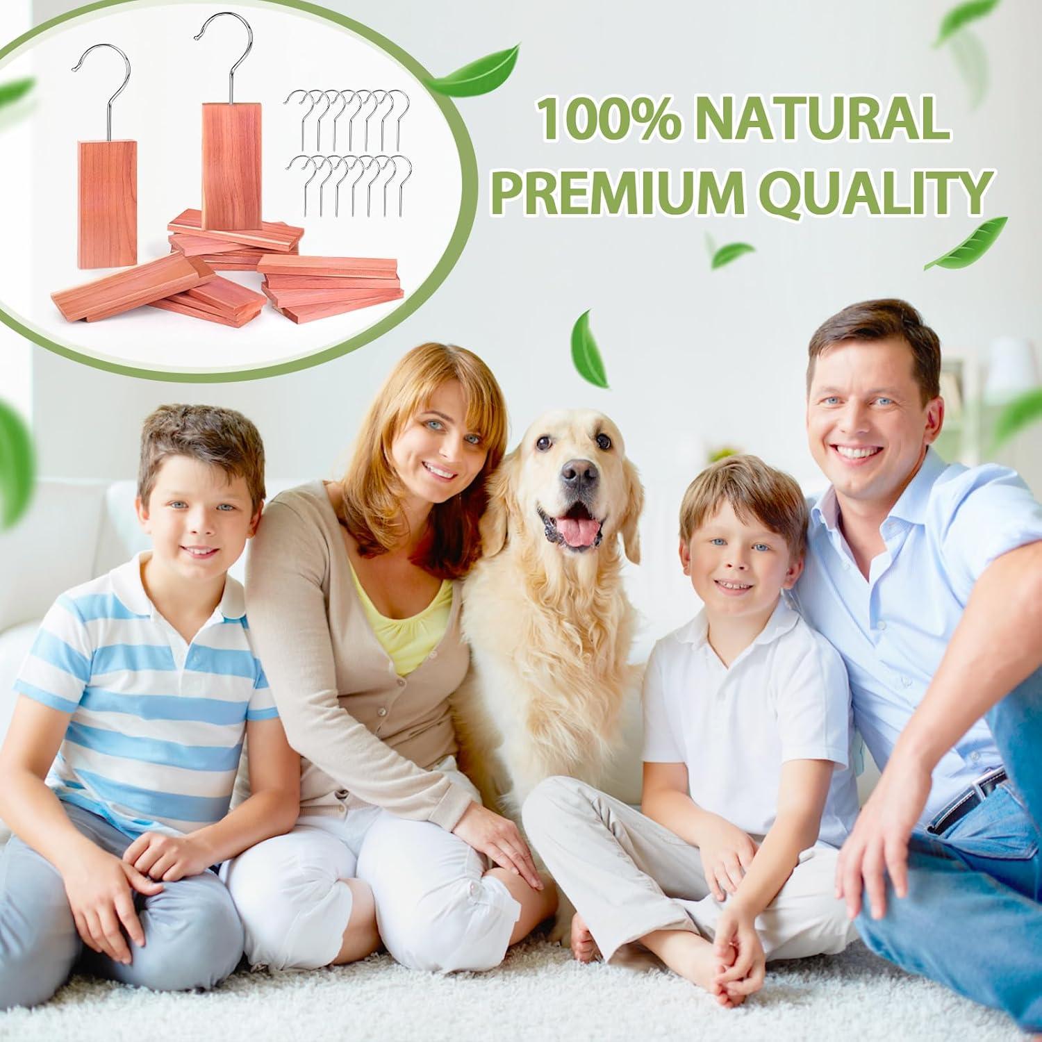 Paquete de 16 tablones de cedro rojo aromático para armarios