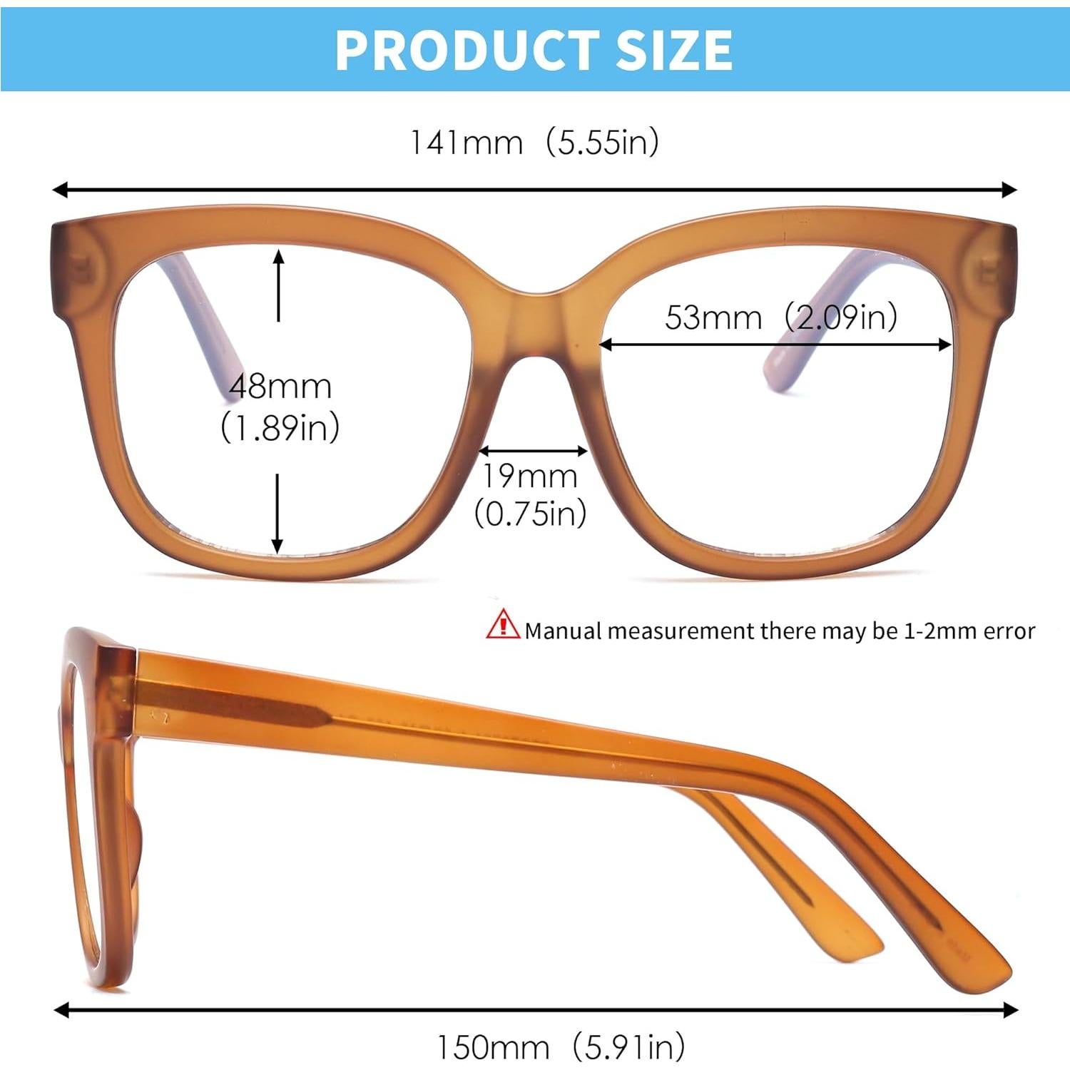 Gafas de Luz Azul Sobredimensionadas JIM HALO para Mujeres 53mm