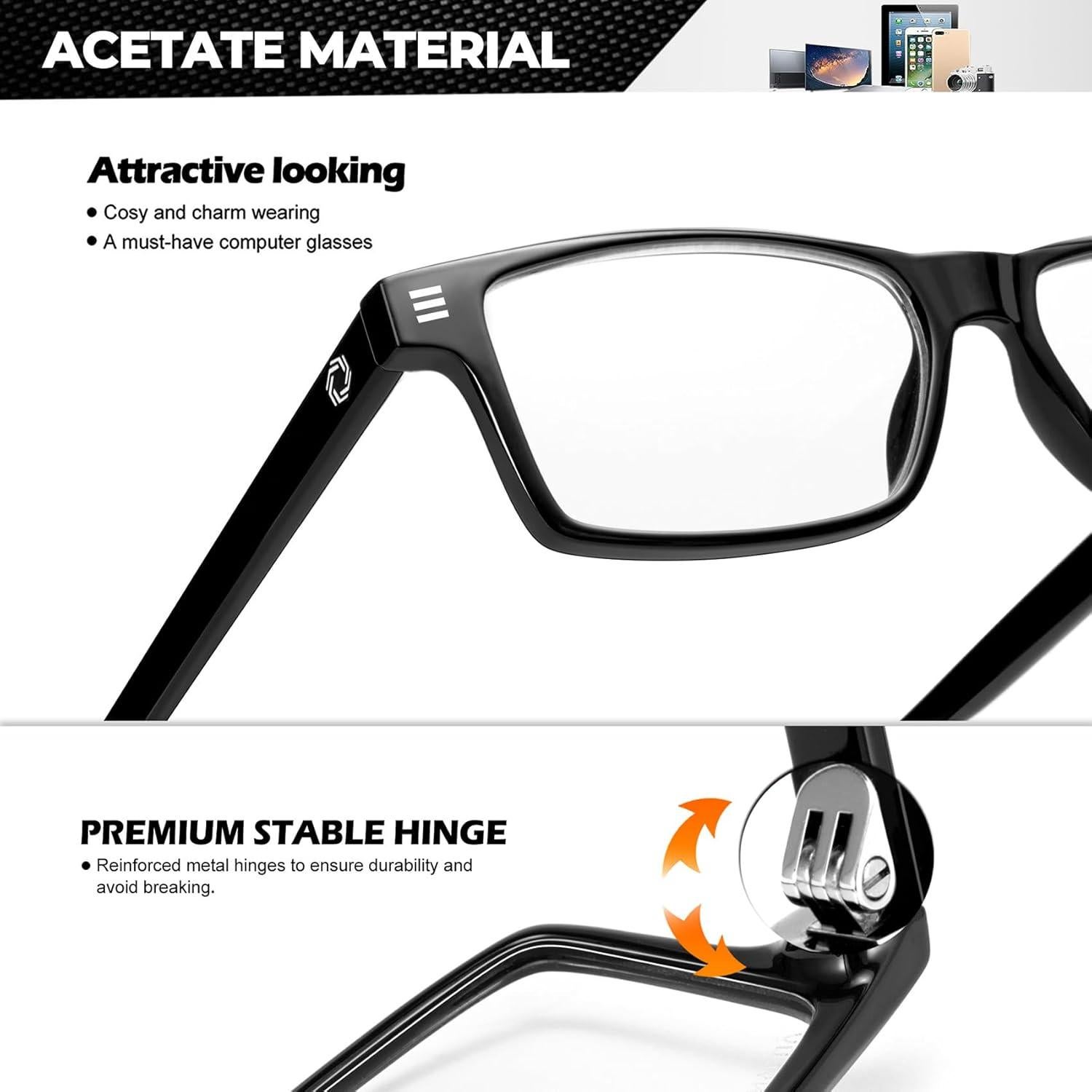 Gafas de Luz Azul ANYLUV AN4532-A para Hombres y Mujeres