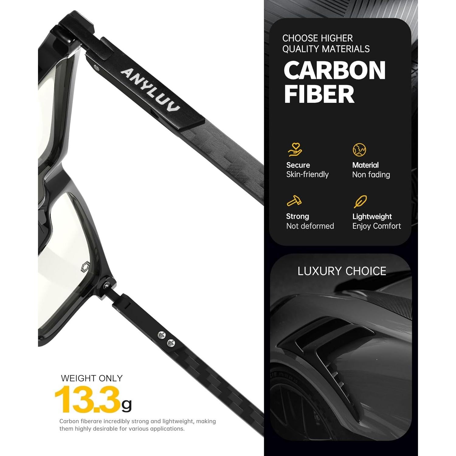 Gafas de Luz Azul ANYLUV UV400 para Hombres y Mujeres