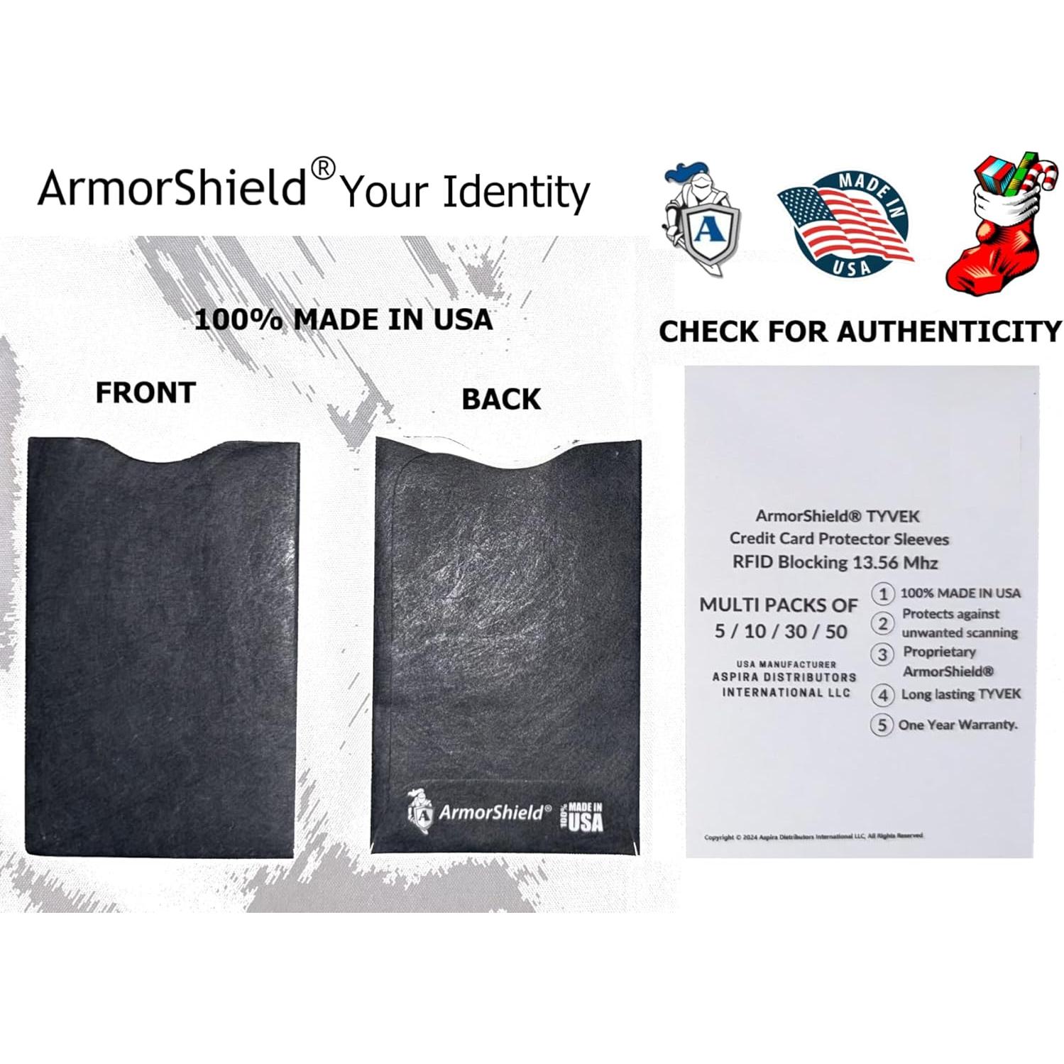 Fundas de Tarjetas de Crédito Semper Paratus Gear TYVEK 5 Pack