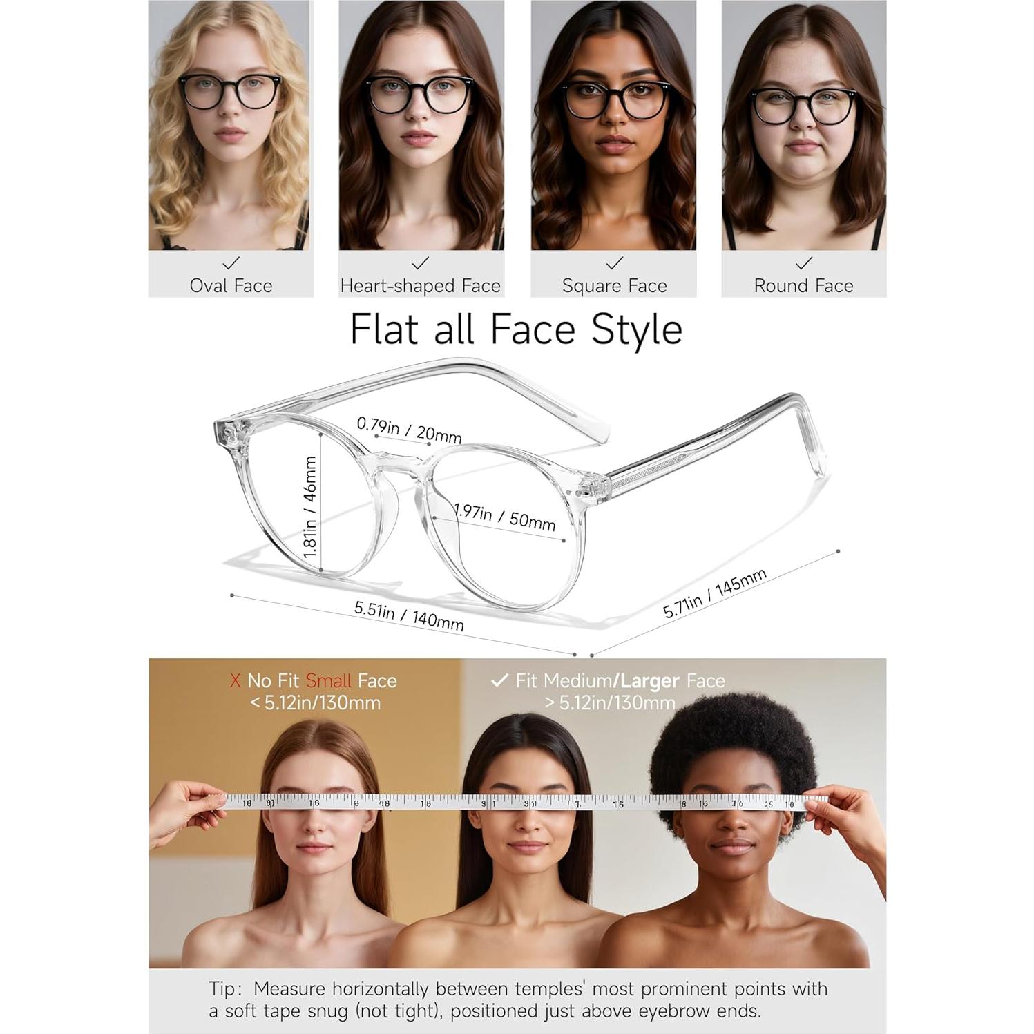 Gafas Redondas Bloqueadoras de Luz Azul Musas TR90