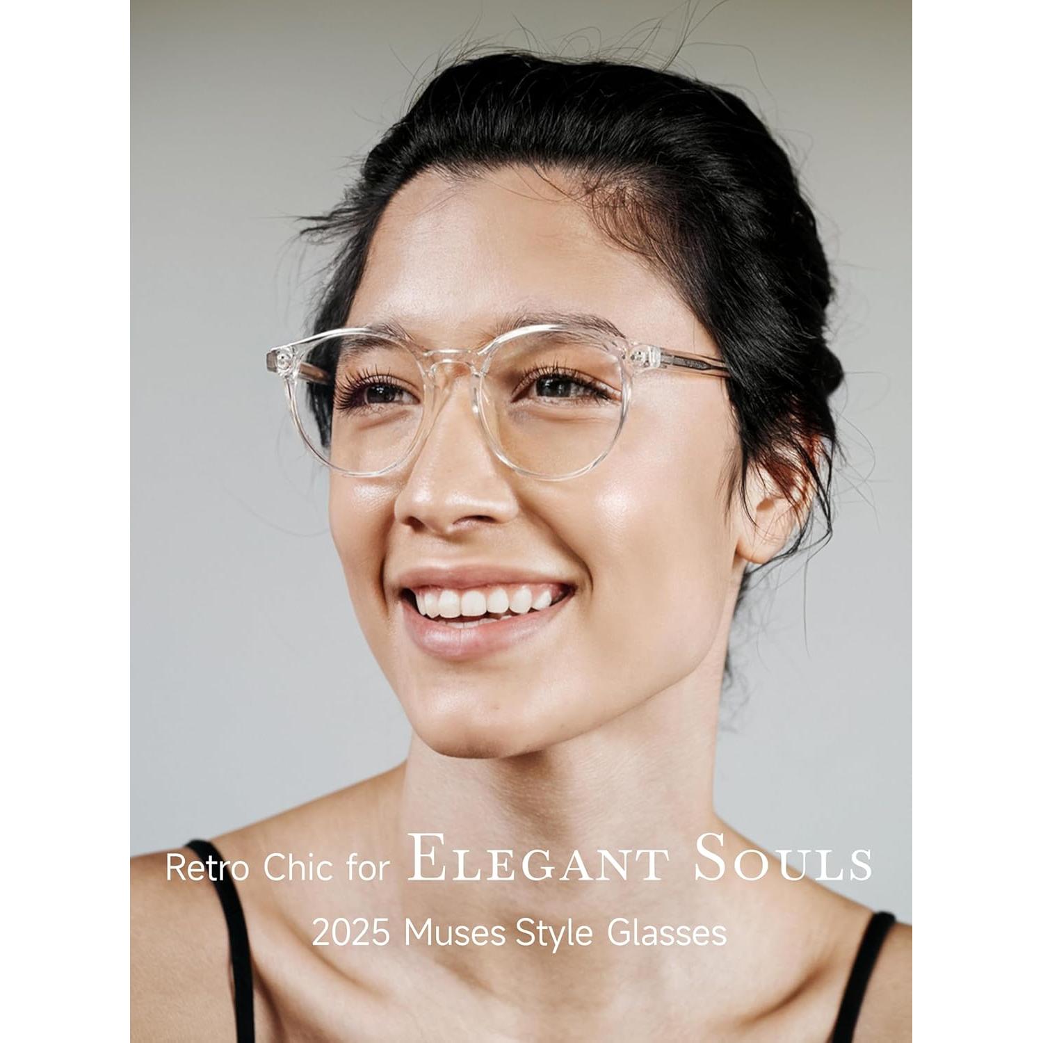 Gafas Redondas Bloqueadoras de Luz Azul Musas TR90