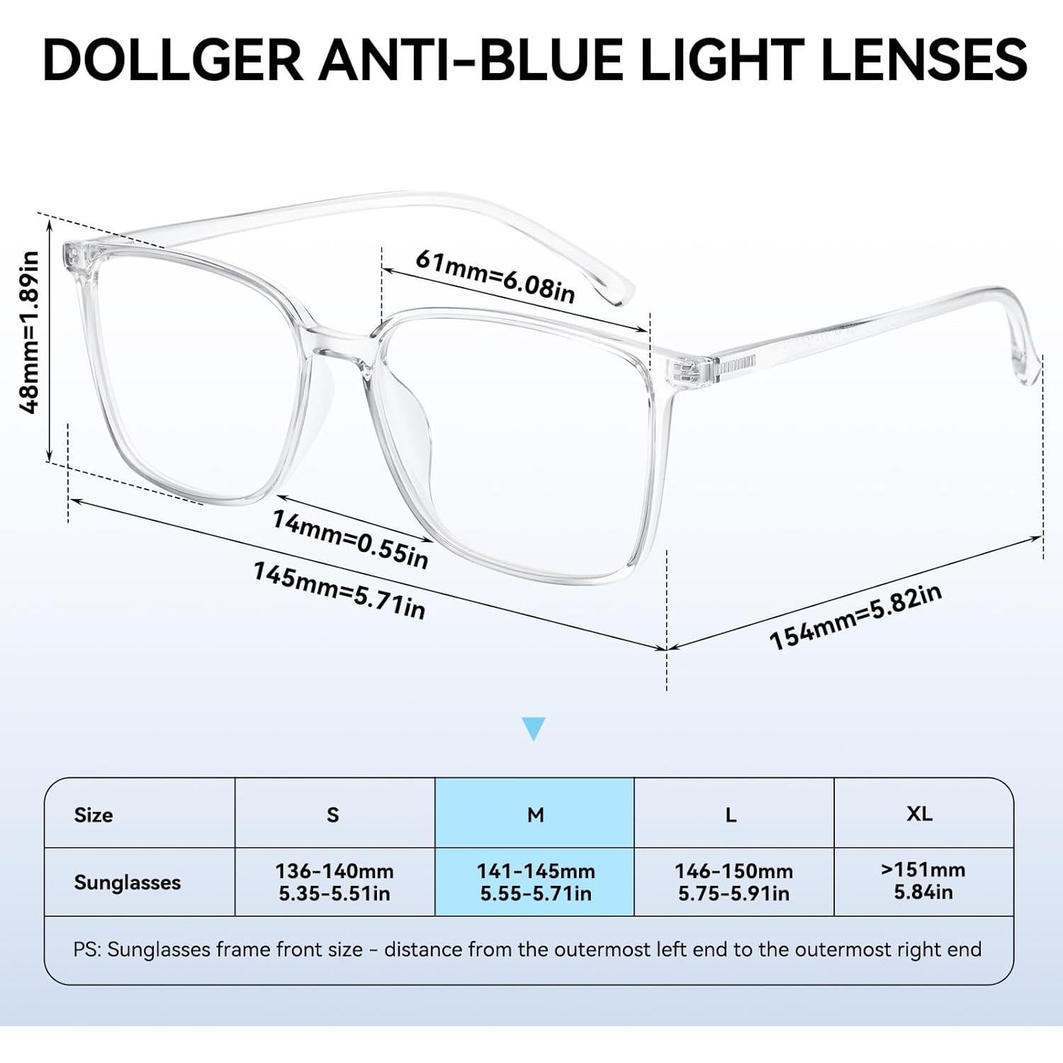 Gafas de Bloqueo de Luz Azul Dollger para Hombres y Mujeres