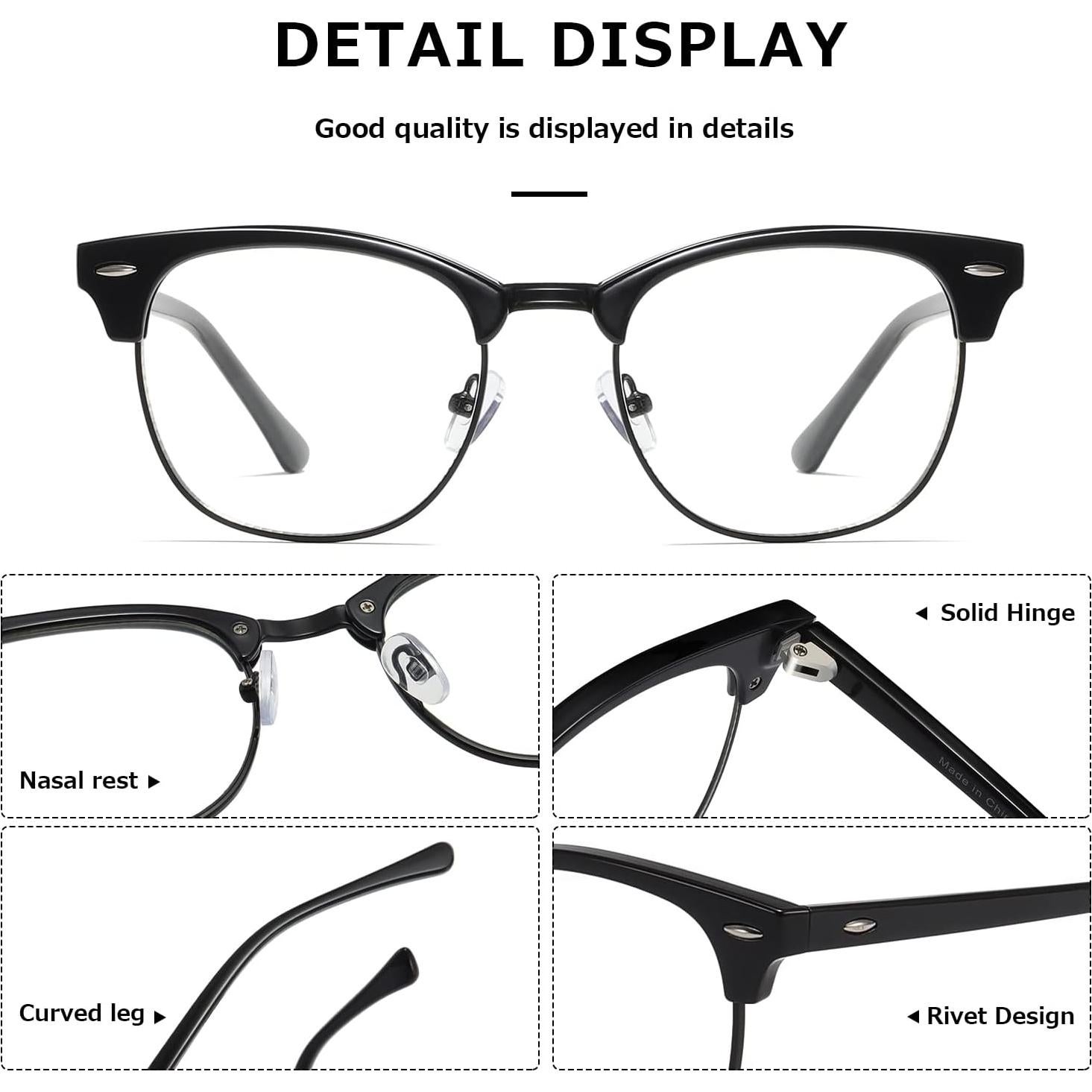 Gafas bloqueadoras de luz azul Kimorn KS052 unisex con lentes reemplazables