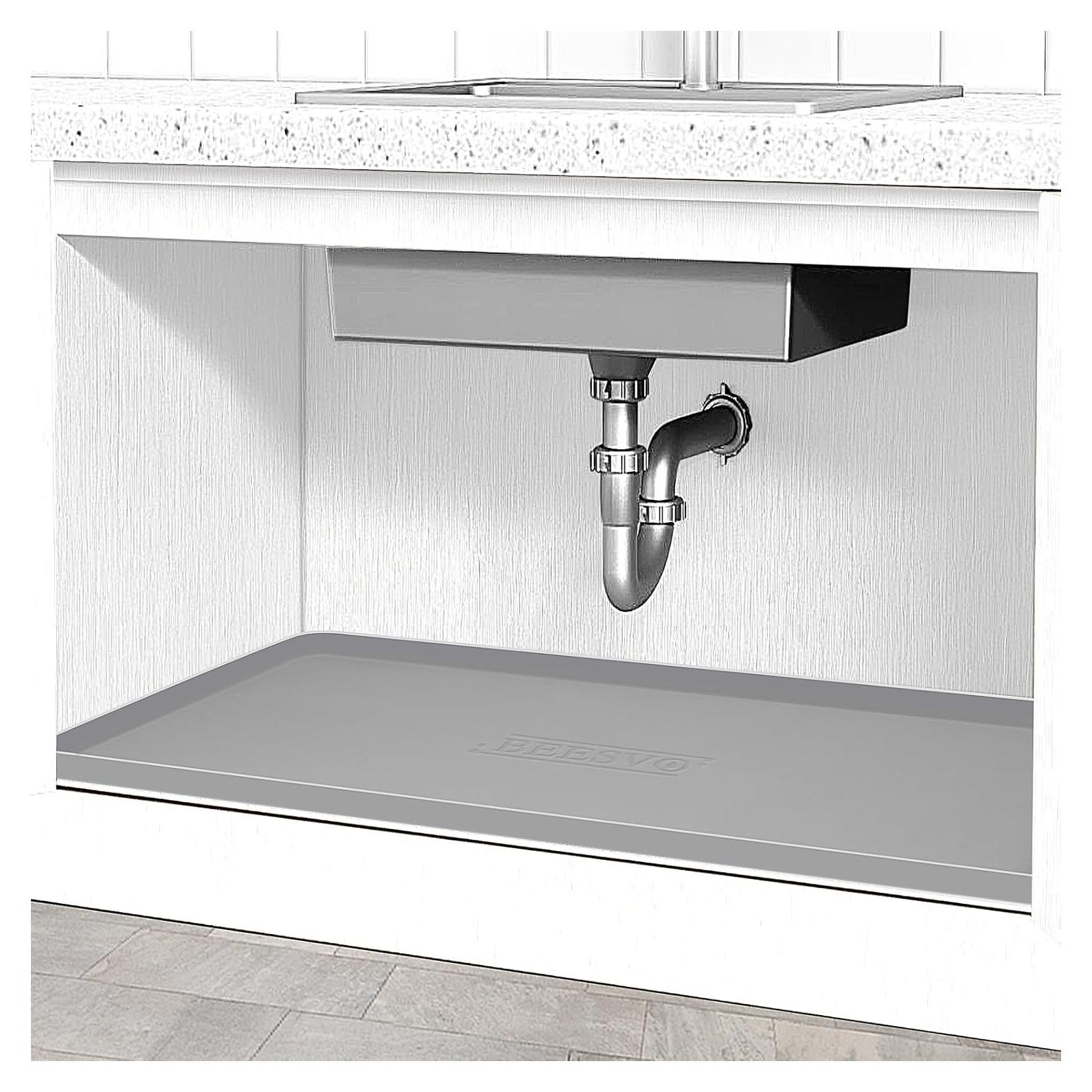 Alfombrilla impermeable BEESVO para fregadero 55.88 x 48.26 cm