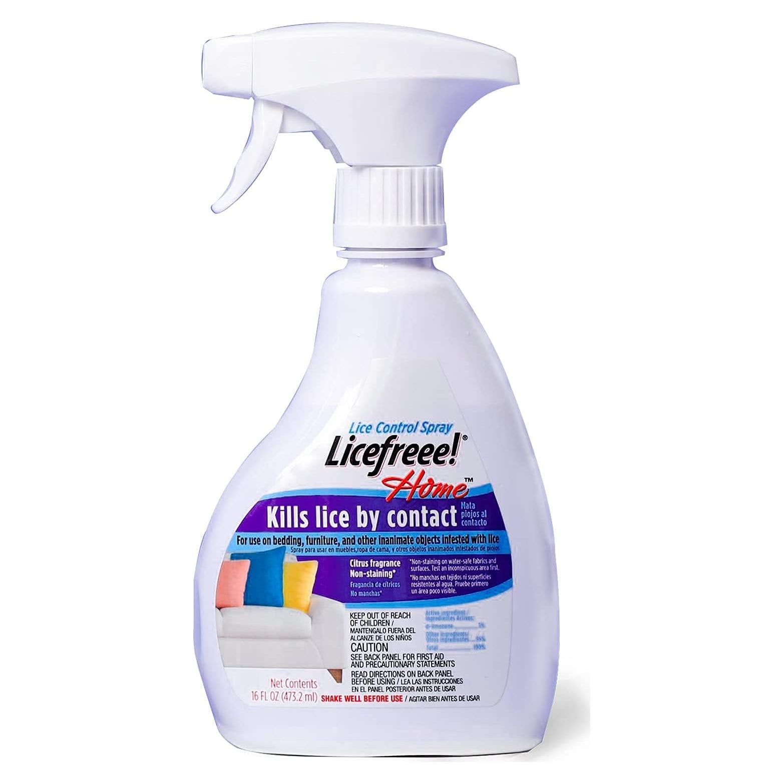 Licefreee Spray para Piojos - Tratamiento No Manchante 473ml