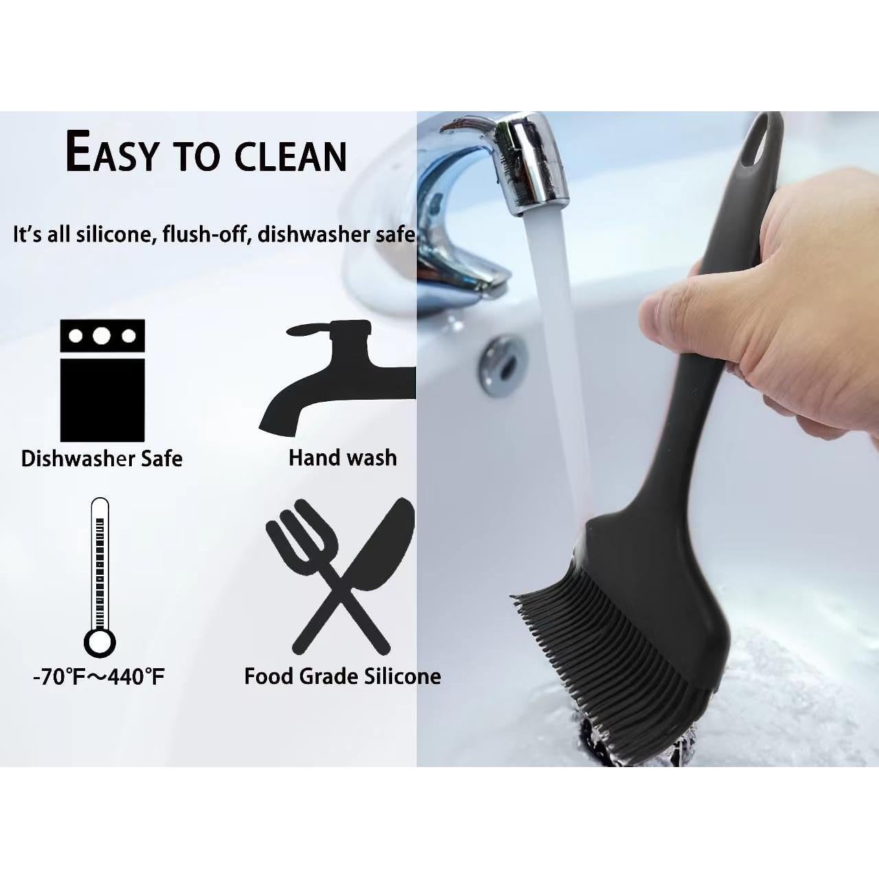 Set de 2 Brochas de Silicona para Basting Minchsrin - Resistente al Calor