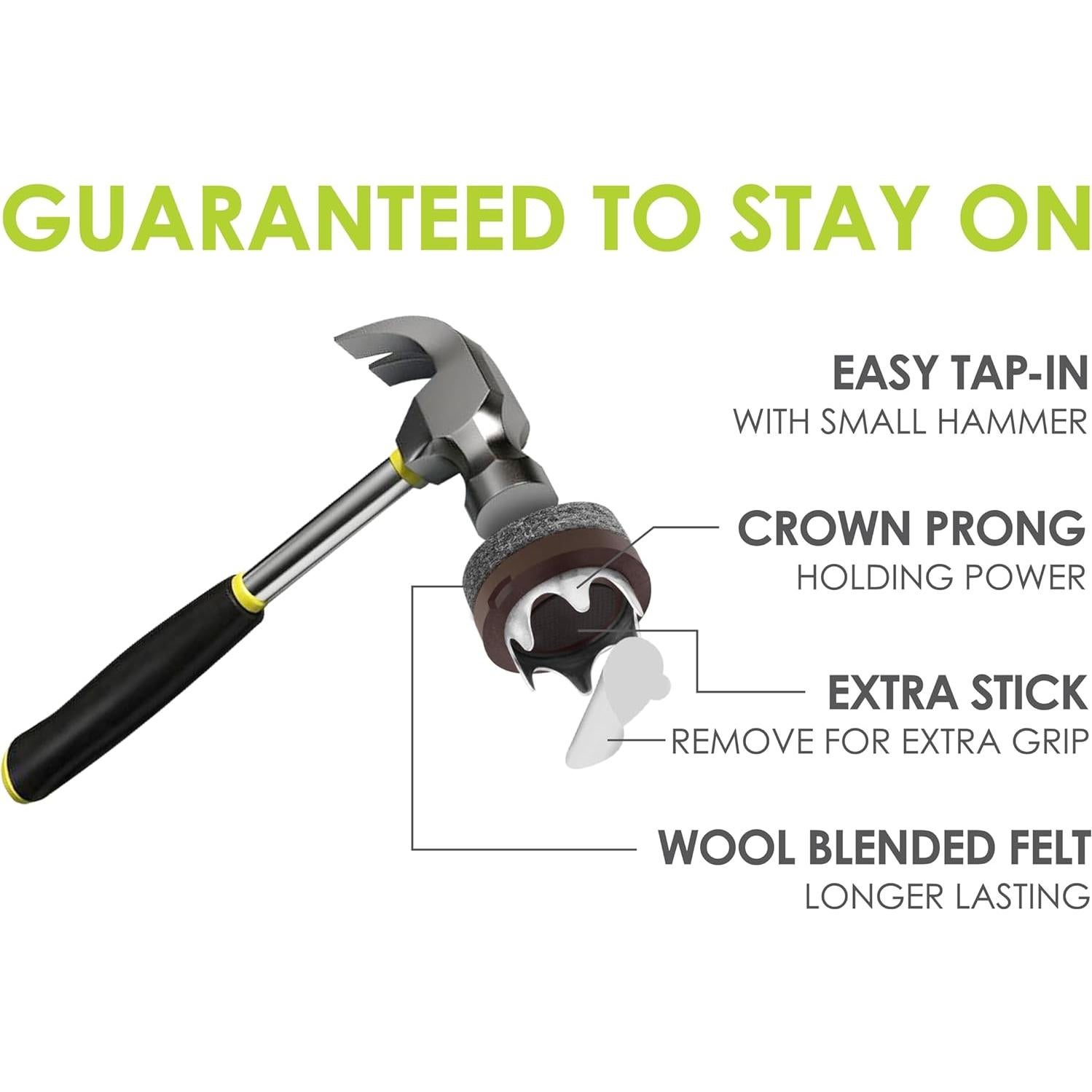 Protectores de Suelo para Patas de Silla Slipstick 8 Pzas 2.54 cm