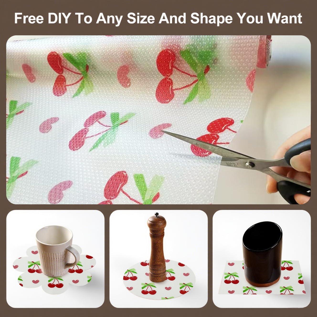 Forro de estante Jacriah Cereza 30x150 cm Antideslizante