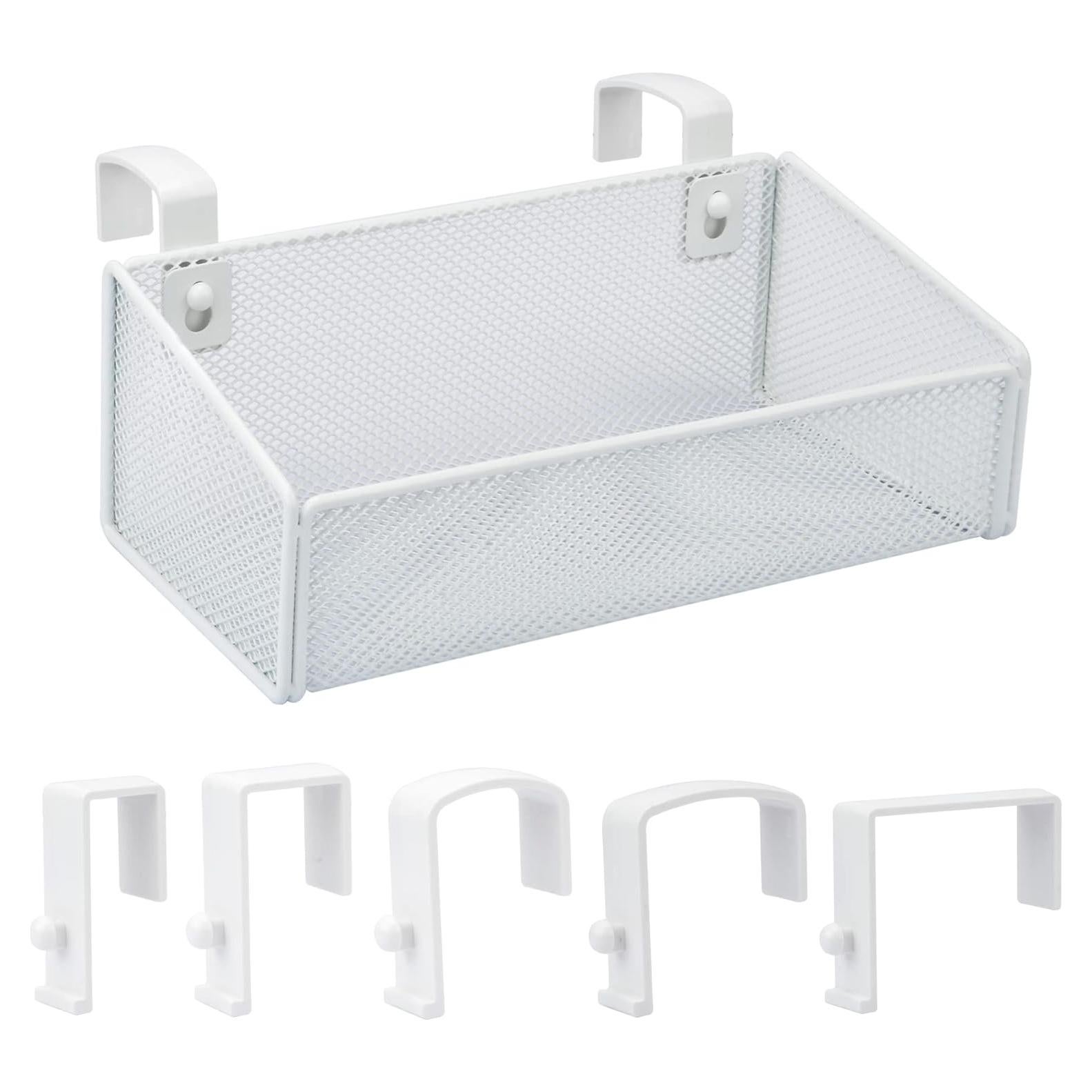 Cesta de Almacenamiento Colgante VILSECKY Blanca 26.5x12x9.2 cm