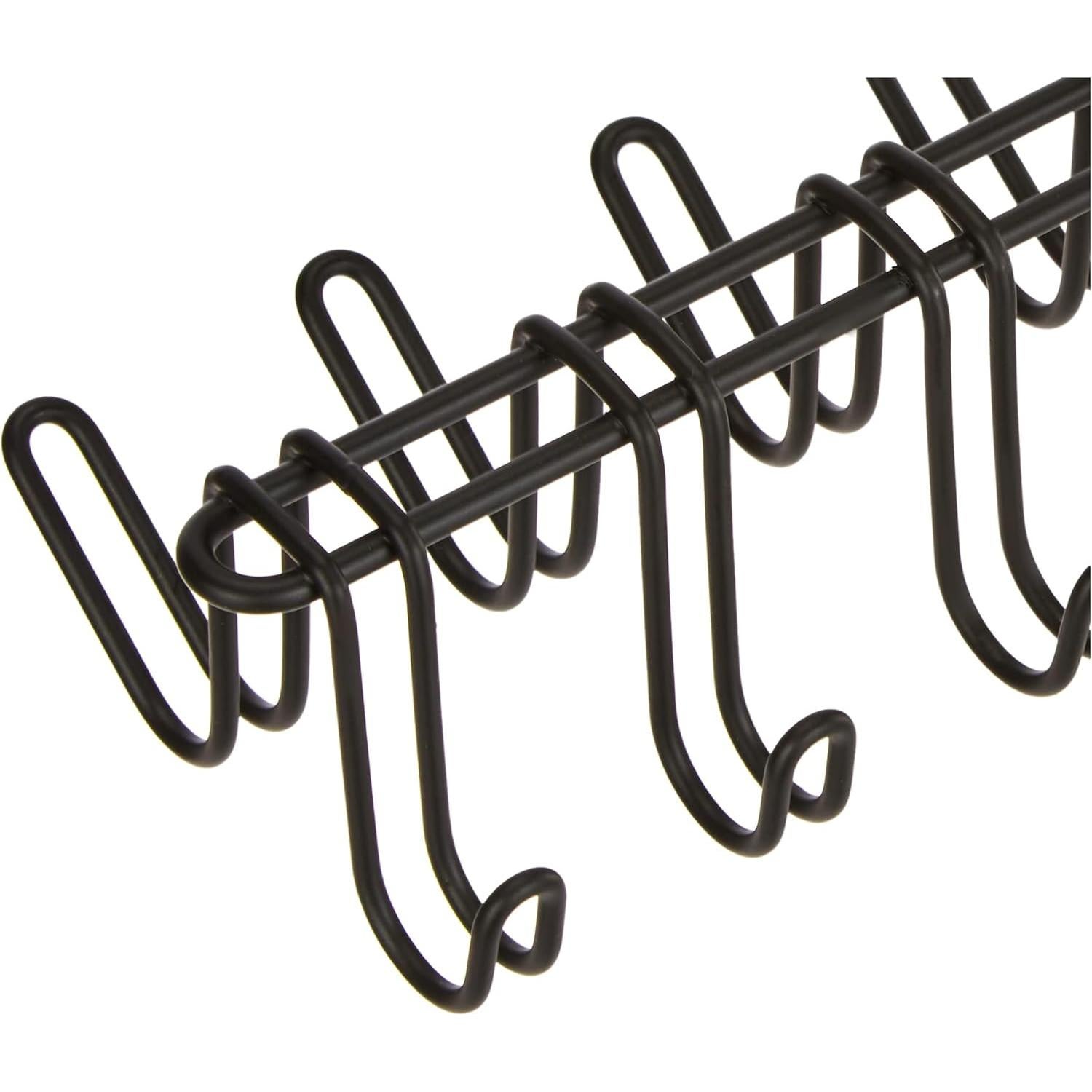 Organizador Colgante de Closet iDesign 14 Ganchos Negro Mate