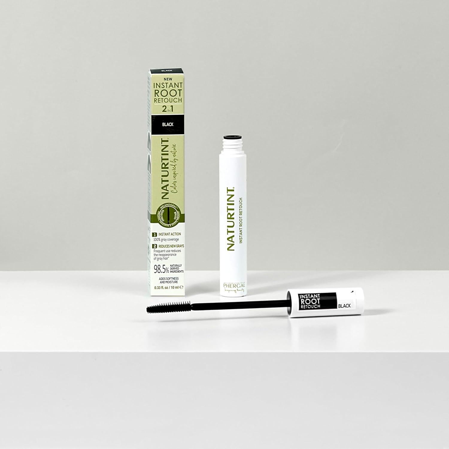 Retocar Raíces Instantáneo Naturtint - Negro 9.8 ml 2-en-1