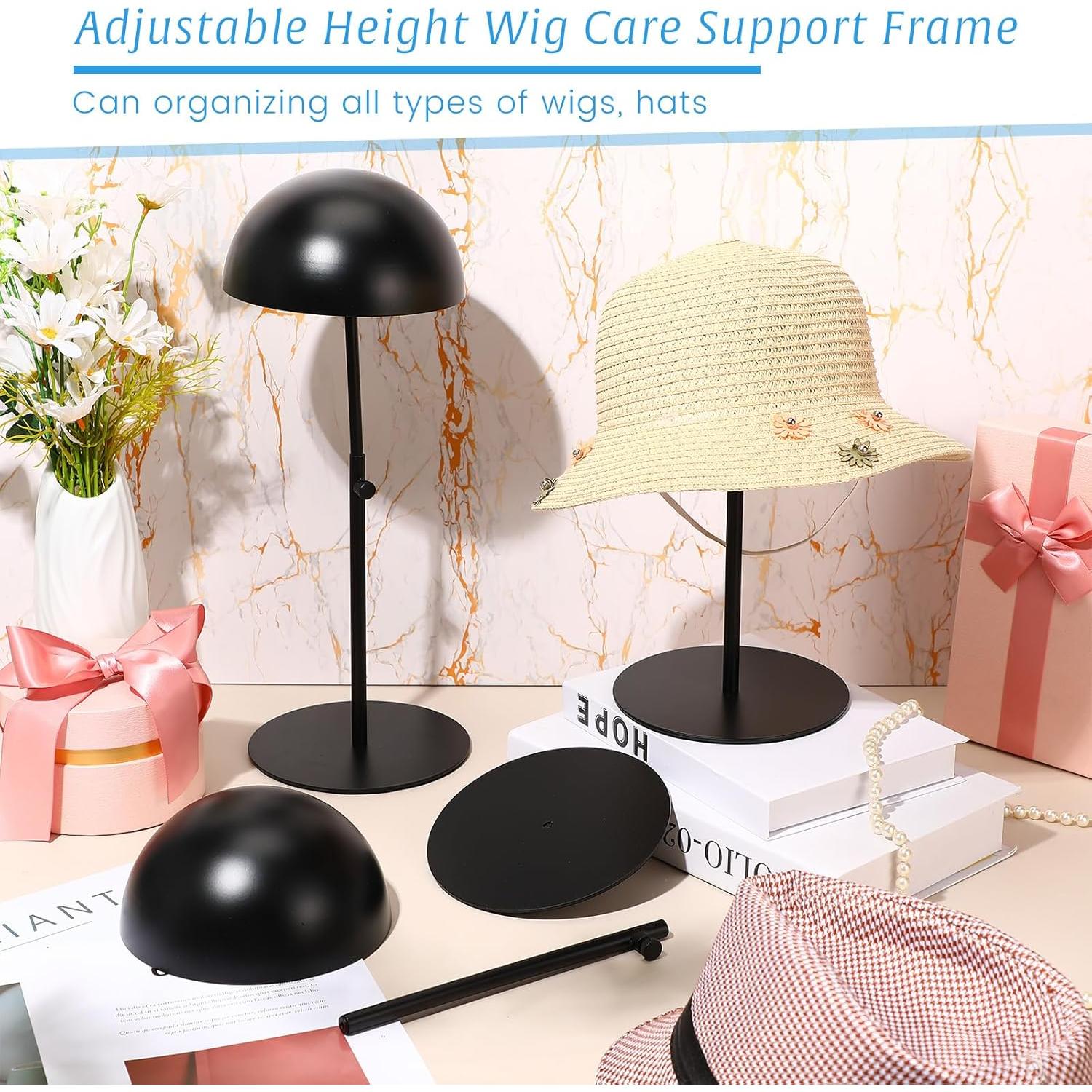 Soporte para Sombreros Sintuff 4 Pcs Ajustable 20-40 cm Negro