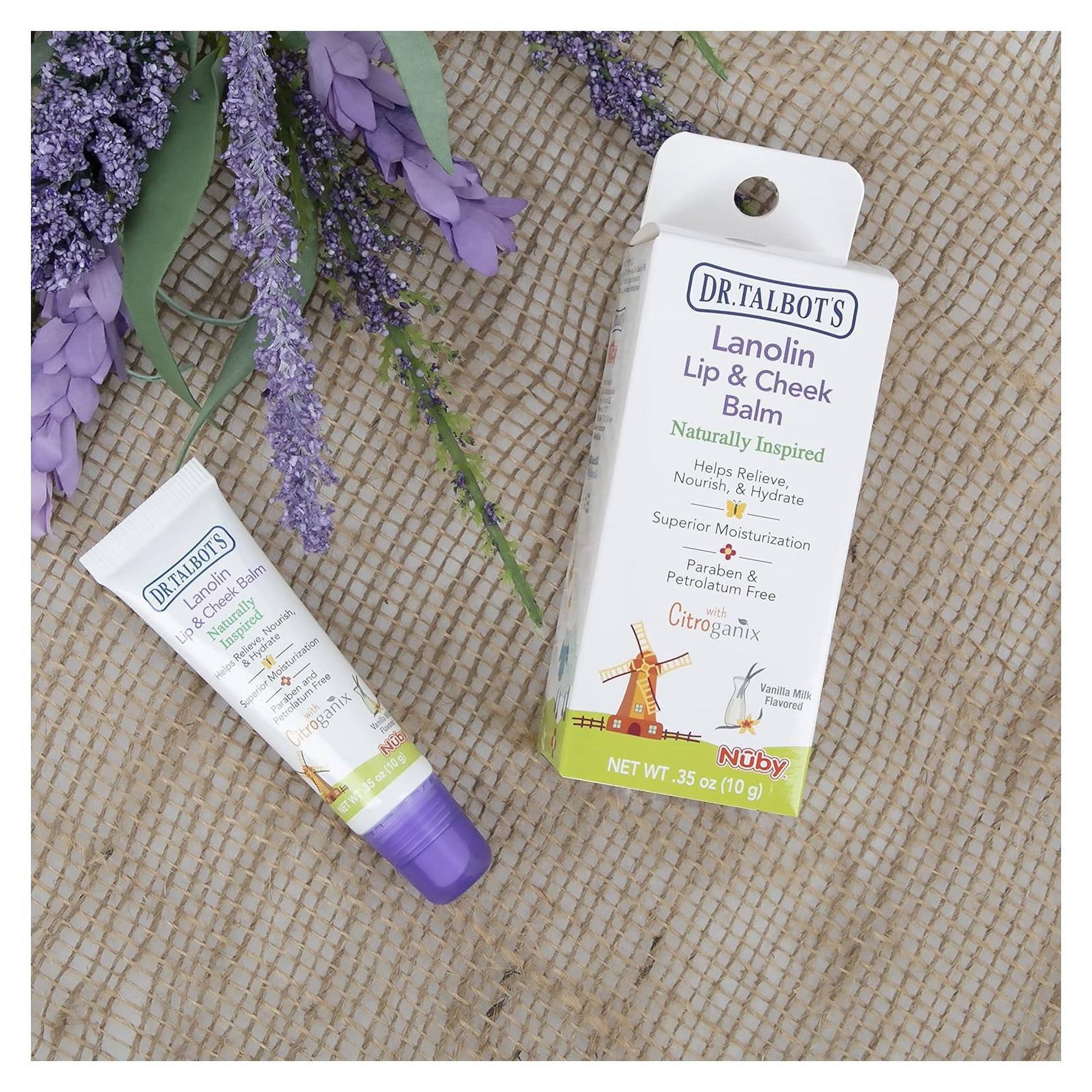 Bálsamo Labial y de Mejillas Dr. Talbot 9.92g Lanolina Sabor Vainilla