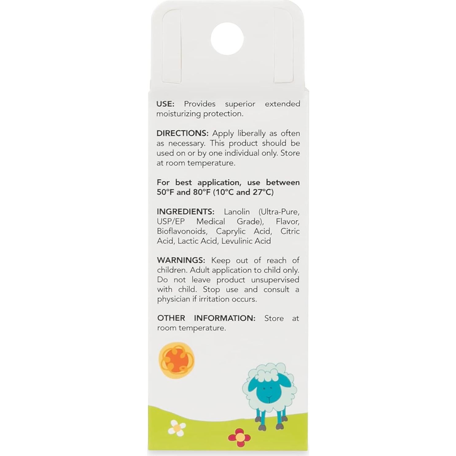 Bálsamo Labial y de Mejillas Dr. Talbot 9.92g Lanolina Sabor Vainilla