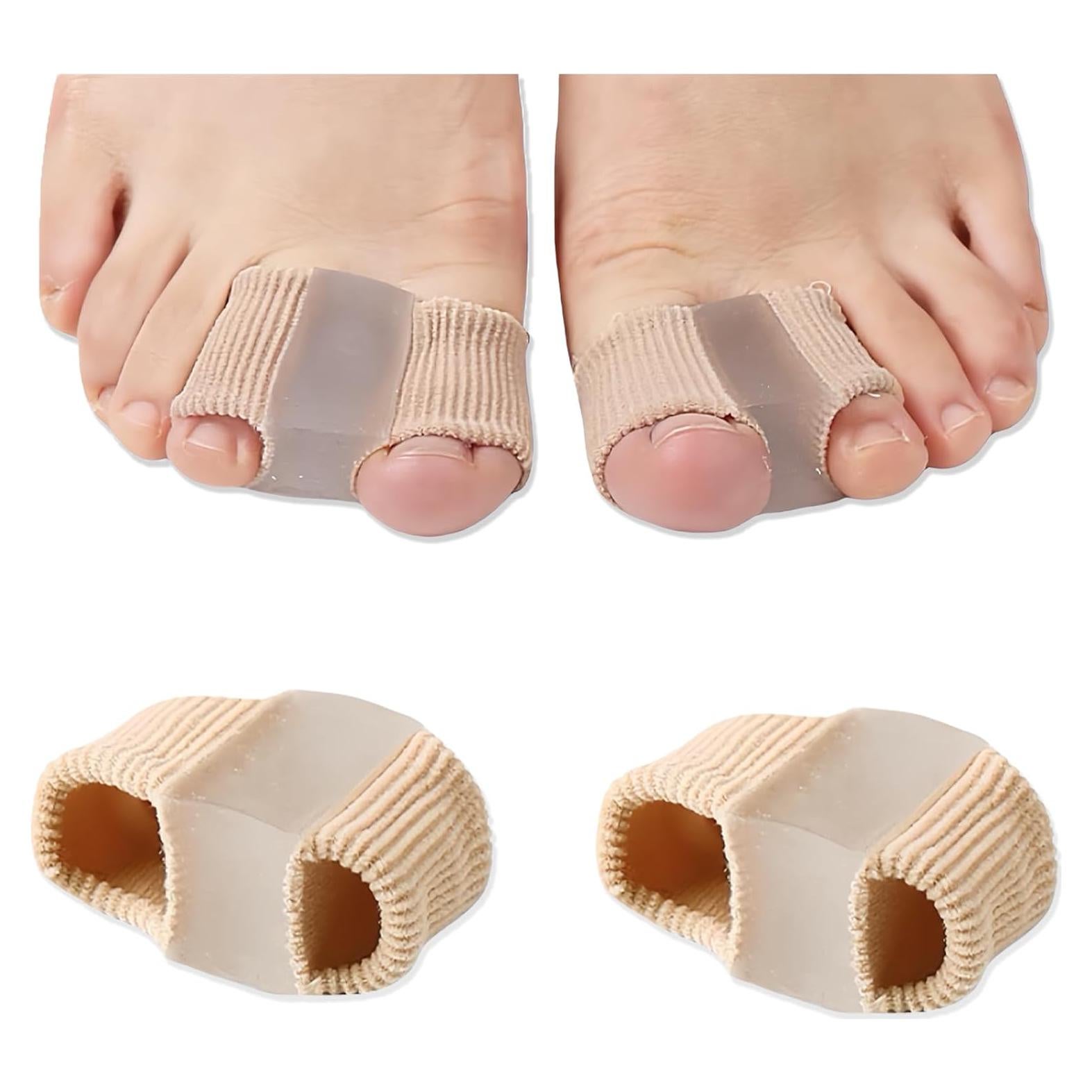 Separadores de Dedos de Gel Whycalon 2PCS para Juanetes