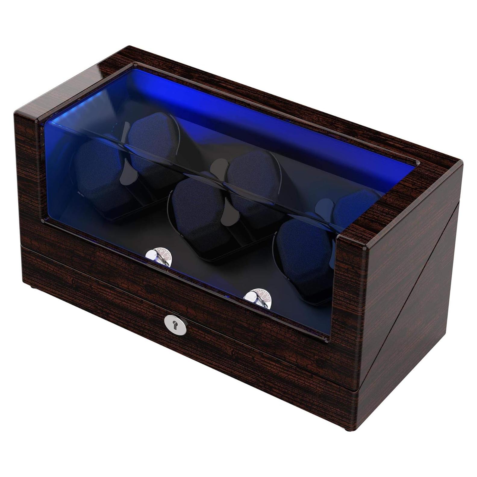 Enrollador de Reloj DOOMOOK para 6 Relojes Automáticos con LED