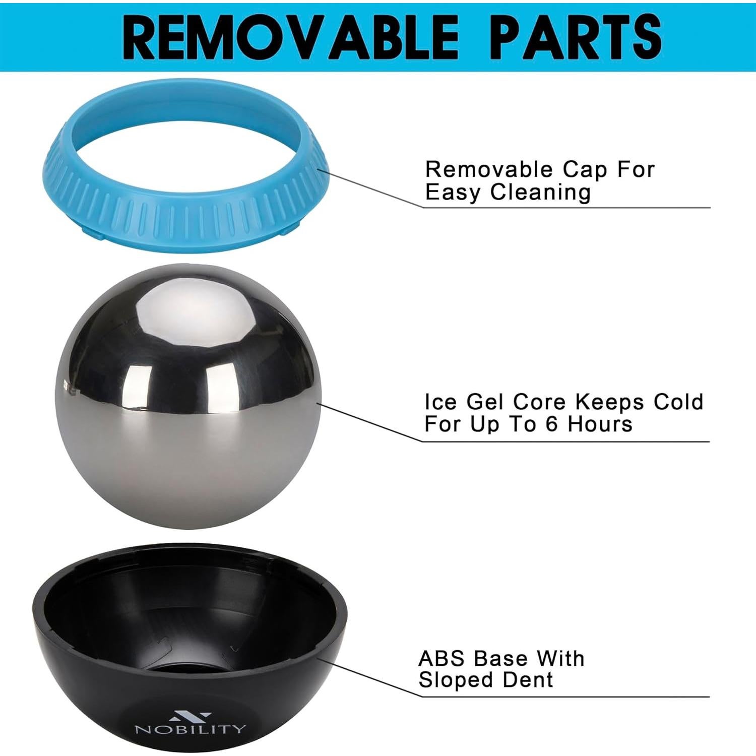 Rodillo de Masaje Nobility - Frío y Calor, Alivio Muscular