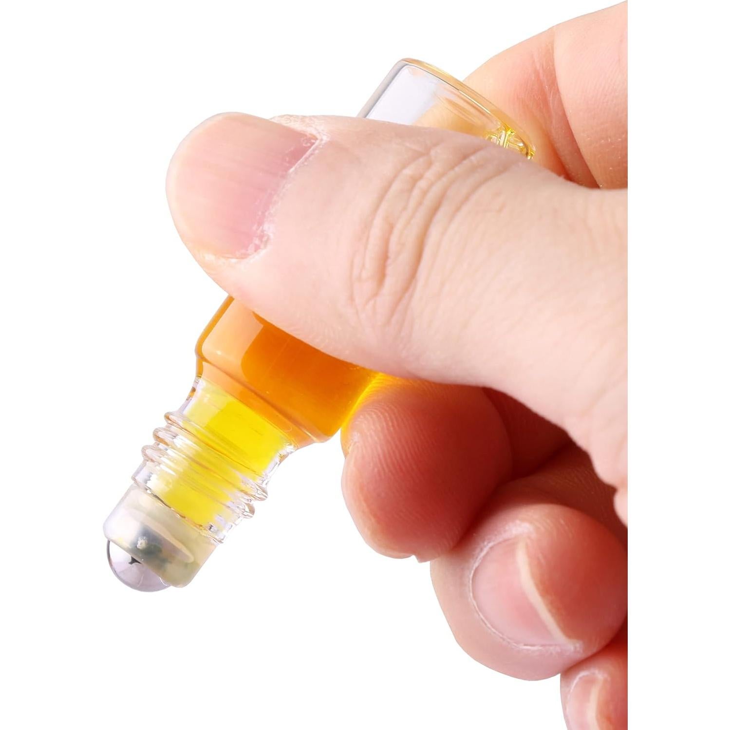 Pack 100 botellas vidrio 5ml rodillo MaxMau para aceites