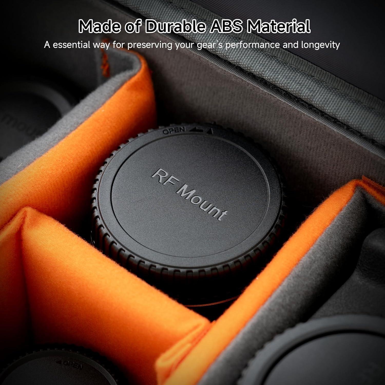 Tapa de lente y cuerpo para cámara Canon RF - 3 Piezas