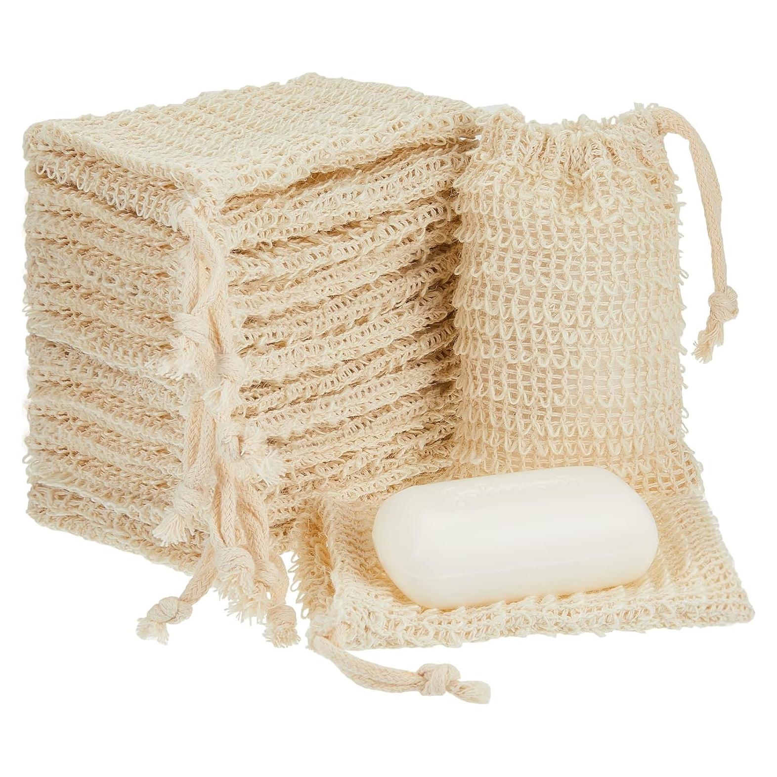 Paquete de 50 bolsas exfoliantes para jabón Cunhill 14x9 cm